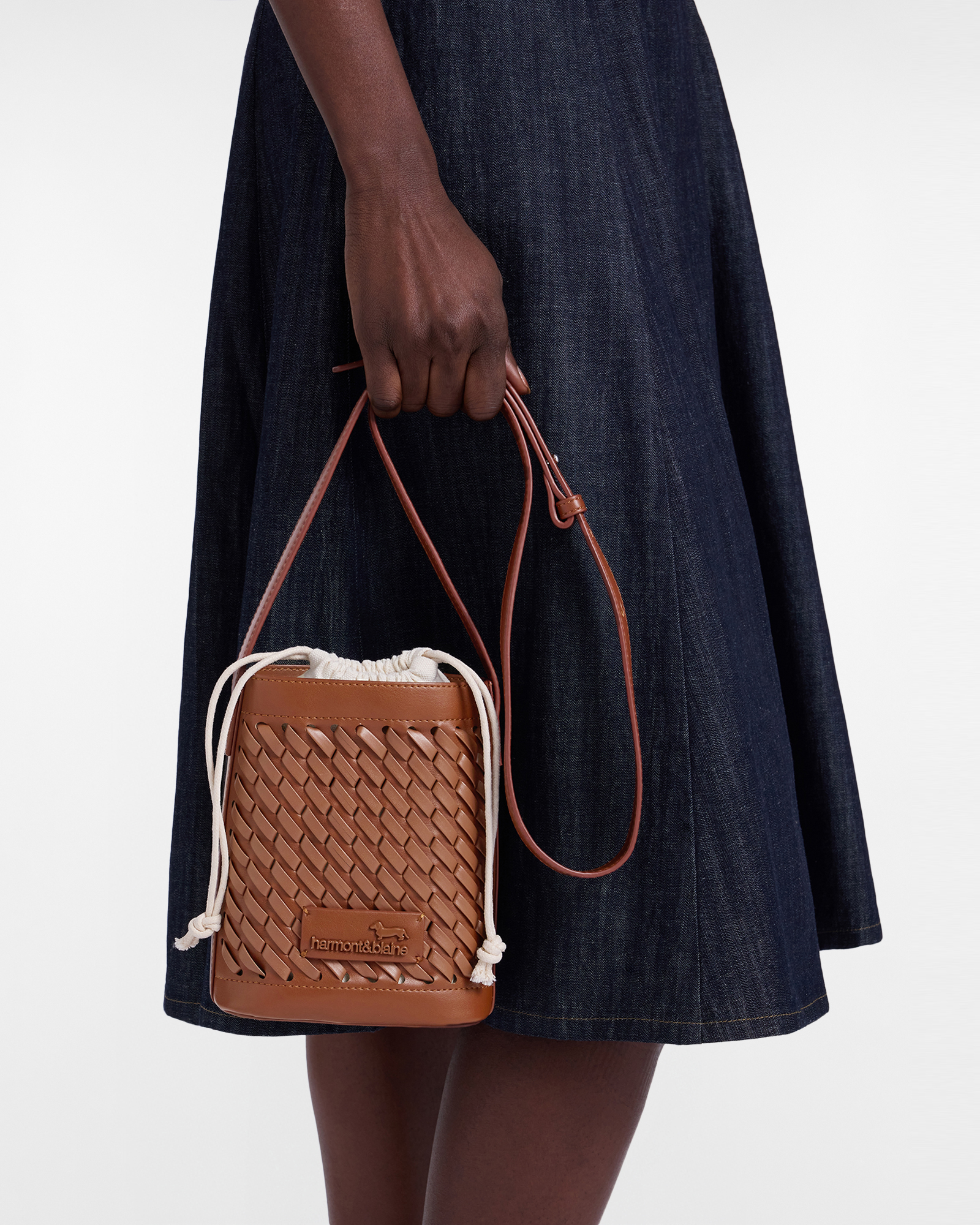 Borsa secchiello piccola, Marrone, large image number 3