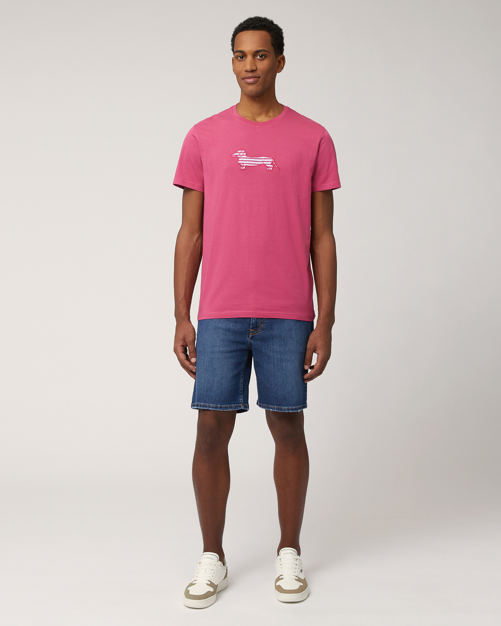 Sorbet T-Shirt with Dachshund, Melange Pink, large image number 3