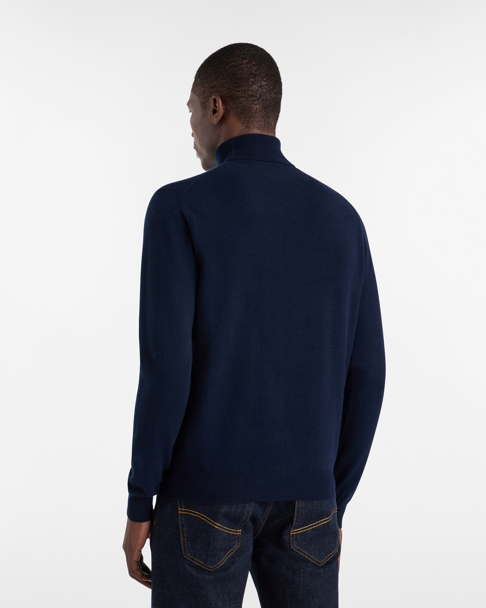 Dolcevita In Puro Cashmere, Blu Navy, large image number 1
