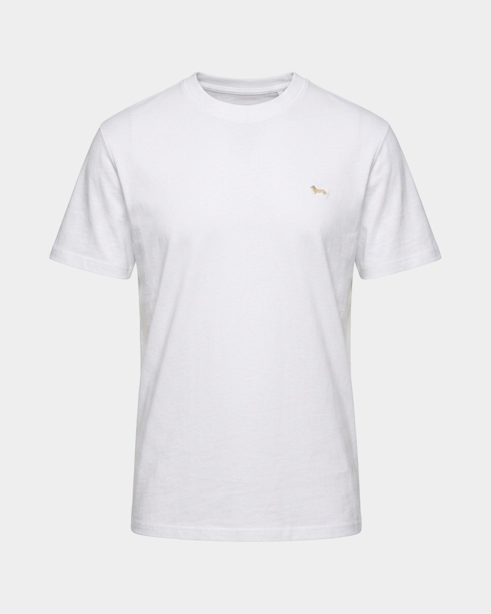 Men's regular-fit T-shirt in 100% pure cotton, WHITE, large