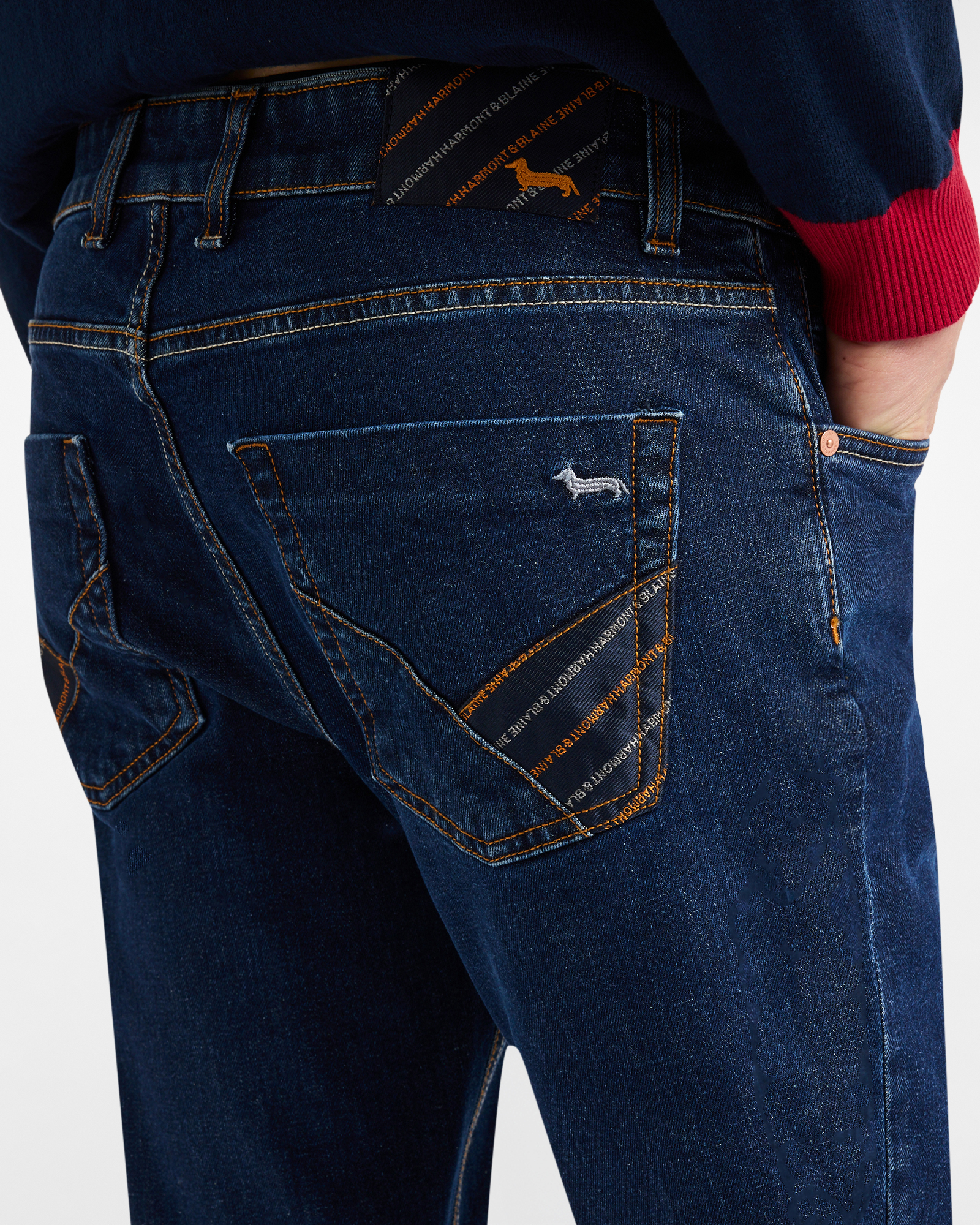 Jeans with personalized inserts, Denim Blue, large image number 2