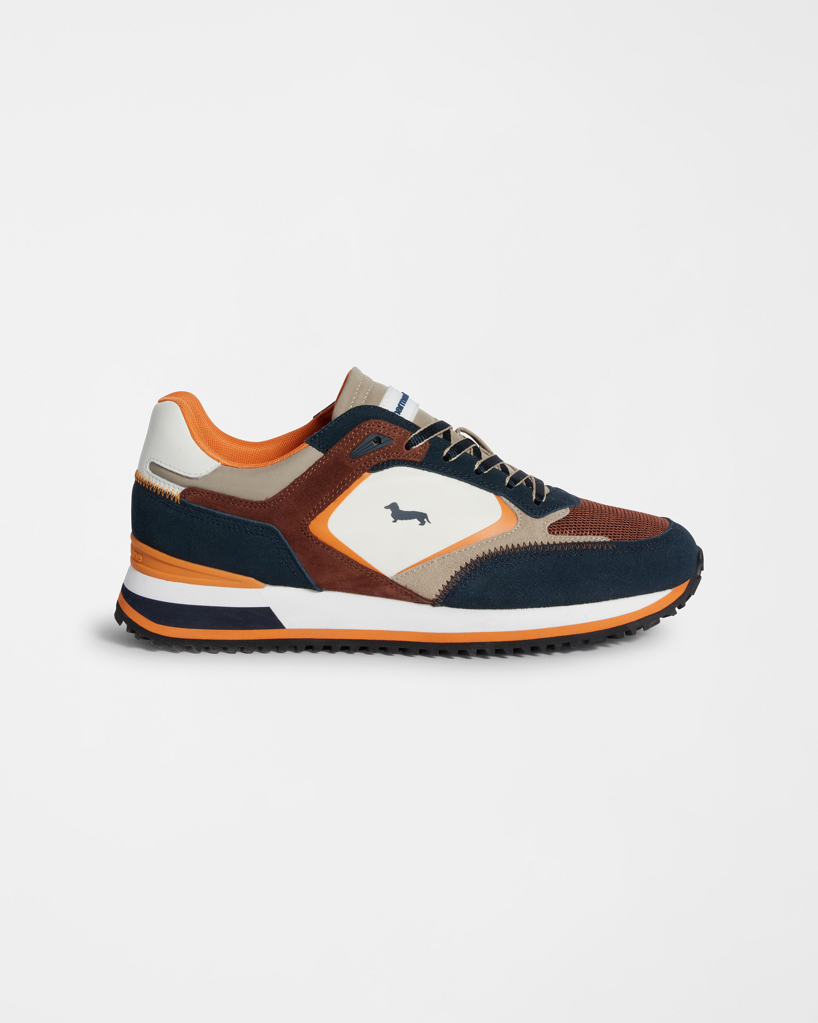 Zapatillas para correr en mezcla de tejidos, Azul Claro, large