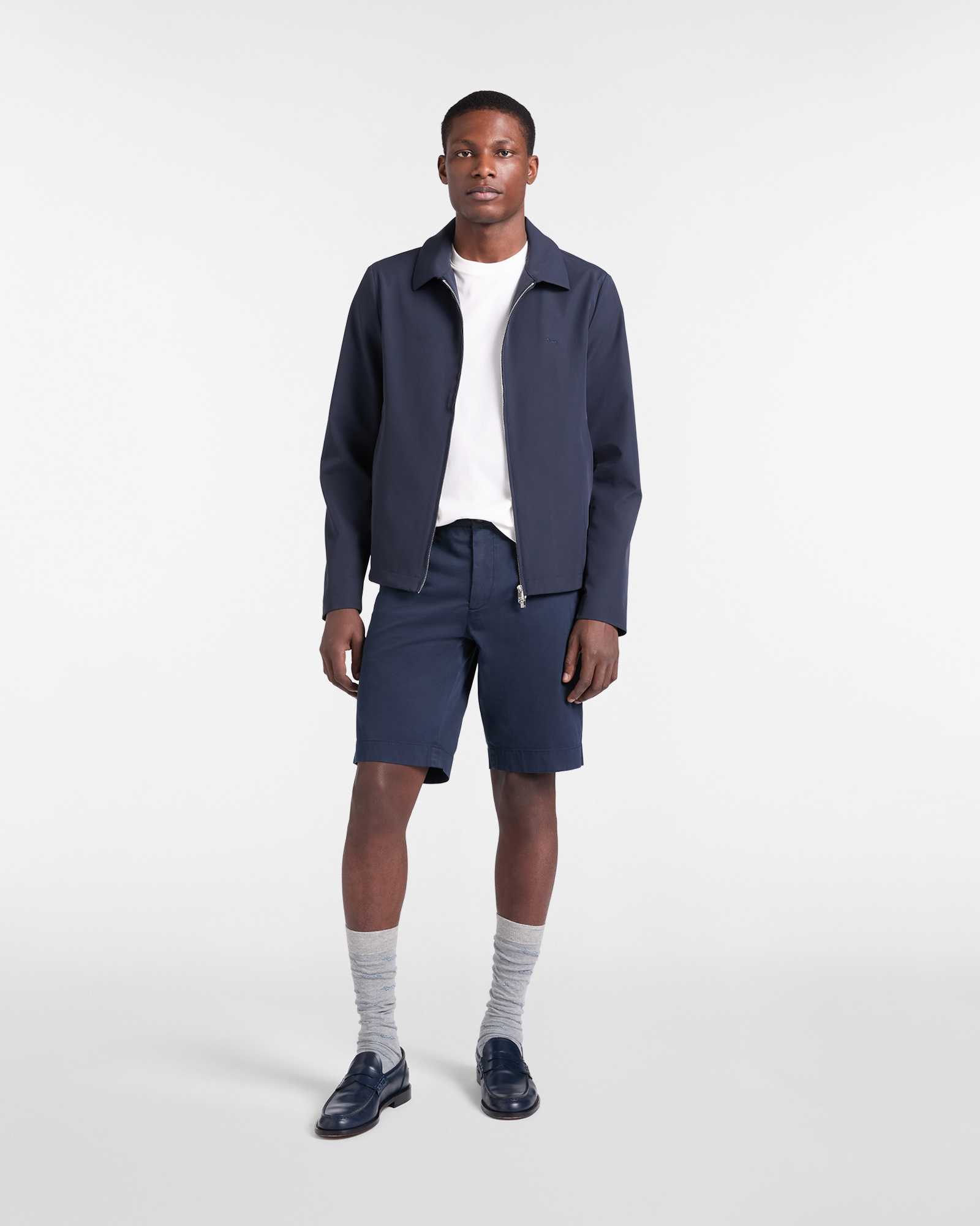 Giacca Uomo leggera in Nylon Stretch, Blu Navy, large image number 3