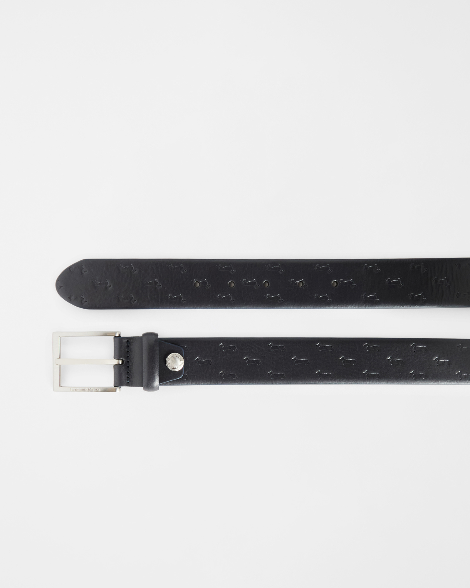 Men's belt with all-over dachshunds