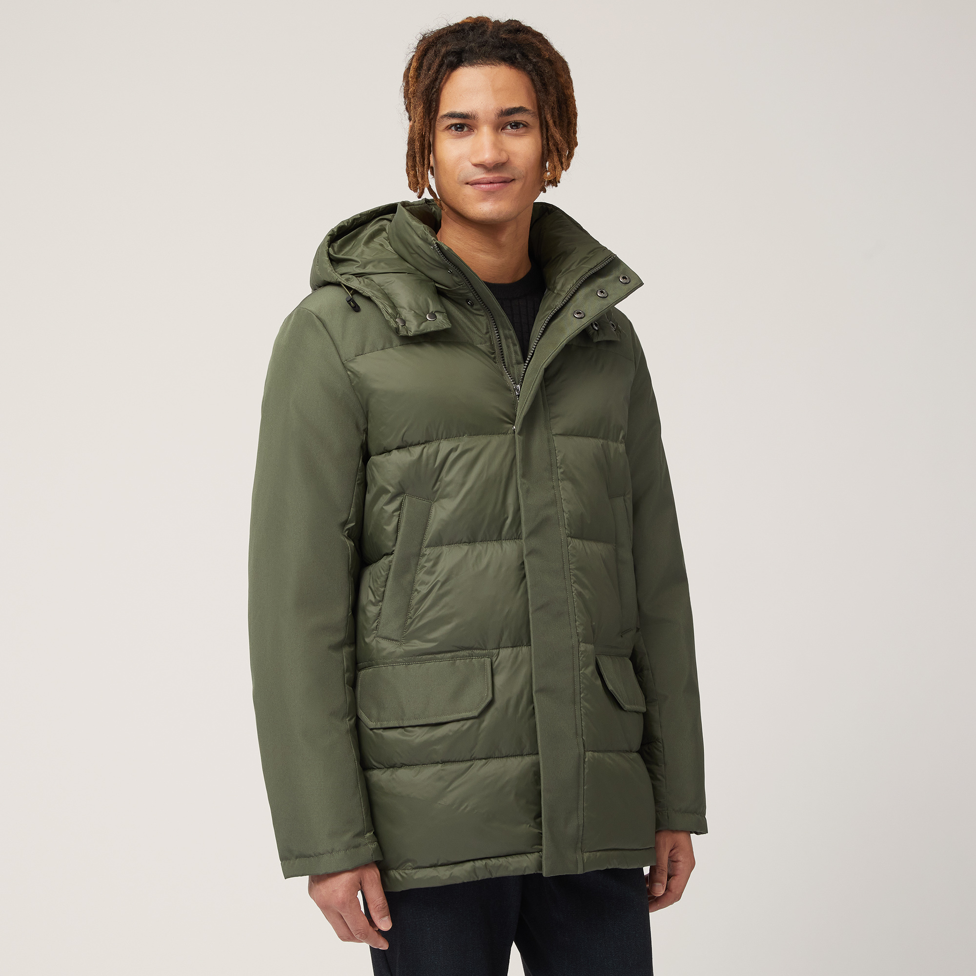 Green parka with hood store