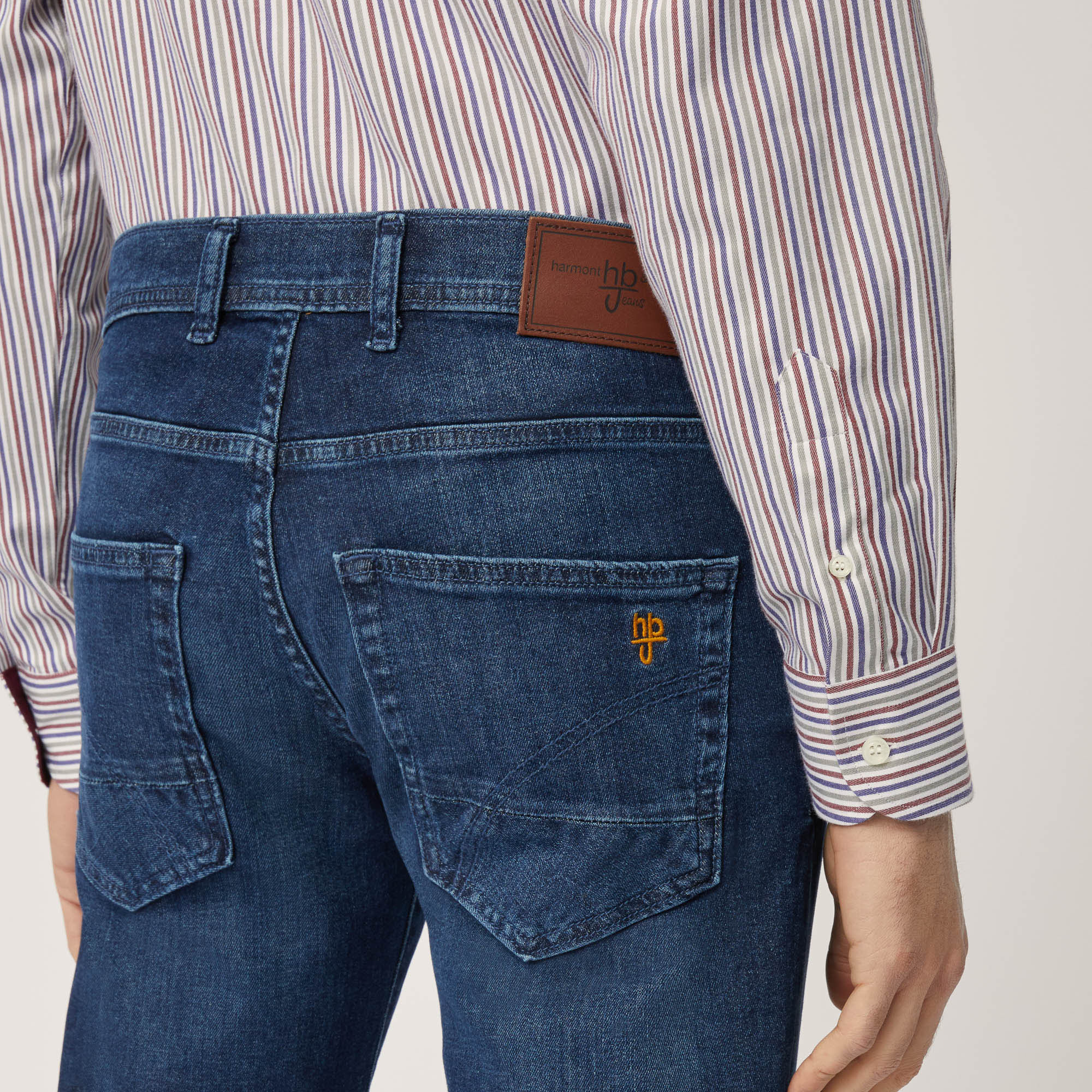 Denim Cinque Tasche Slim, Blu Denim, large image number 2