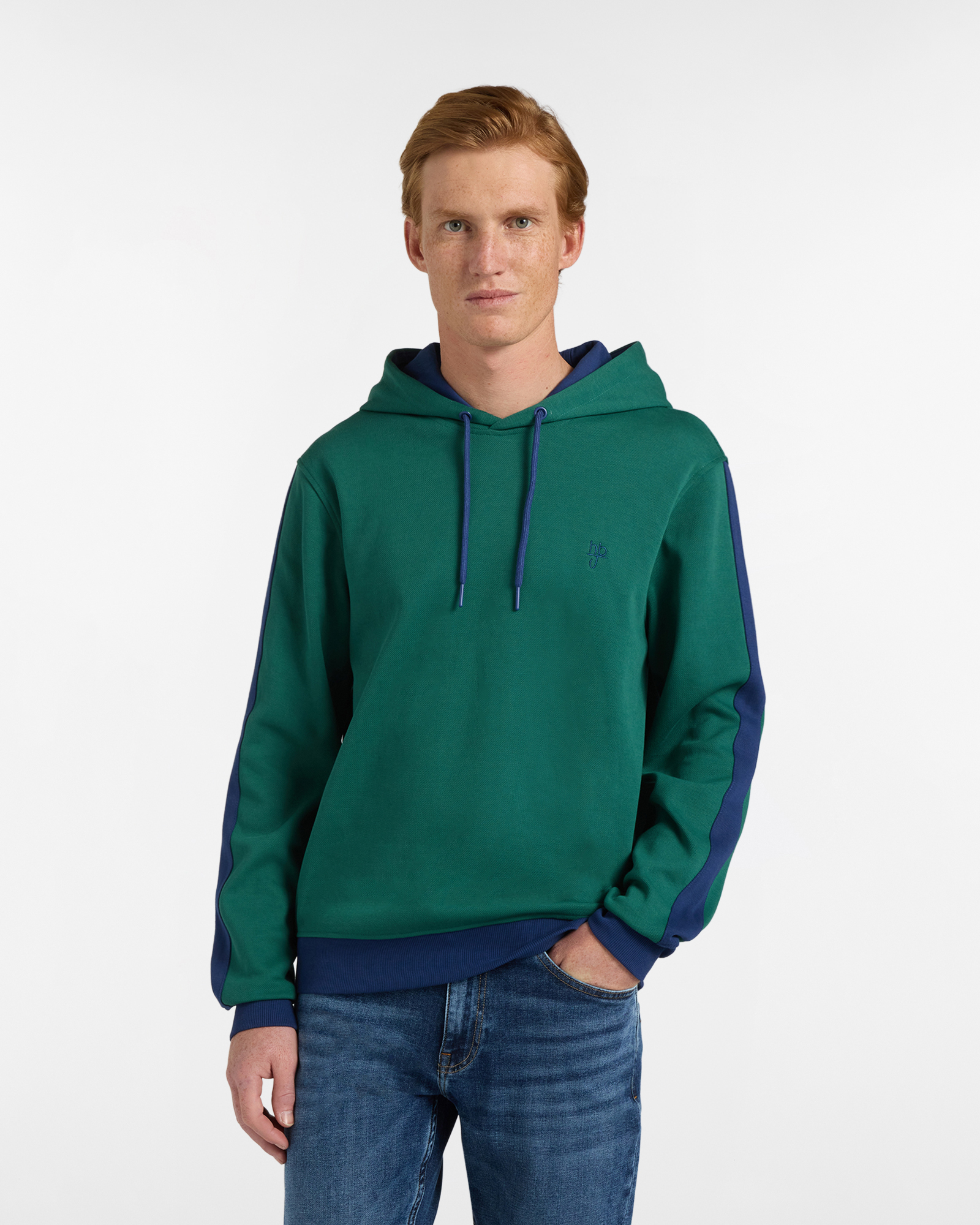 Felpa Uomo con Cappuccio in Piquet