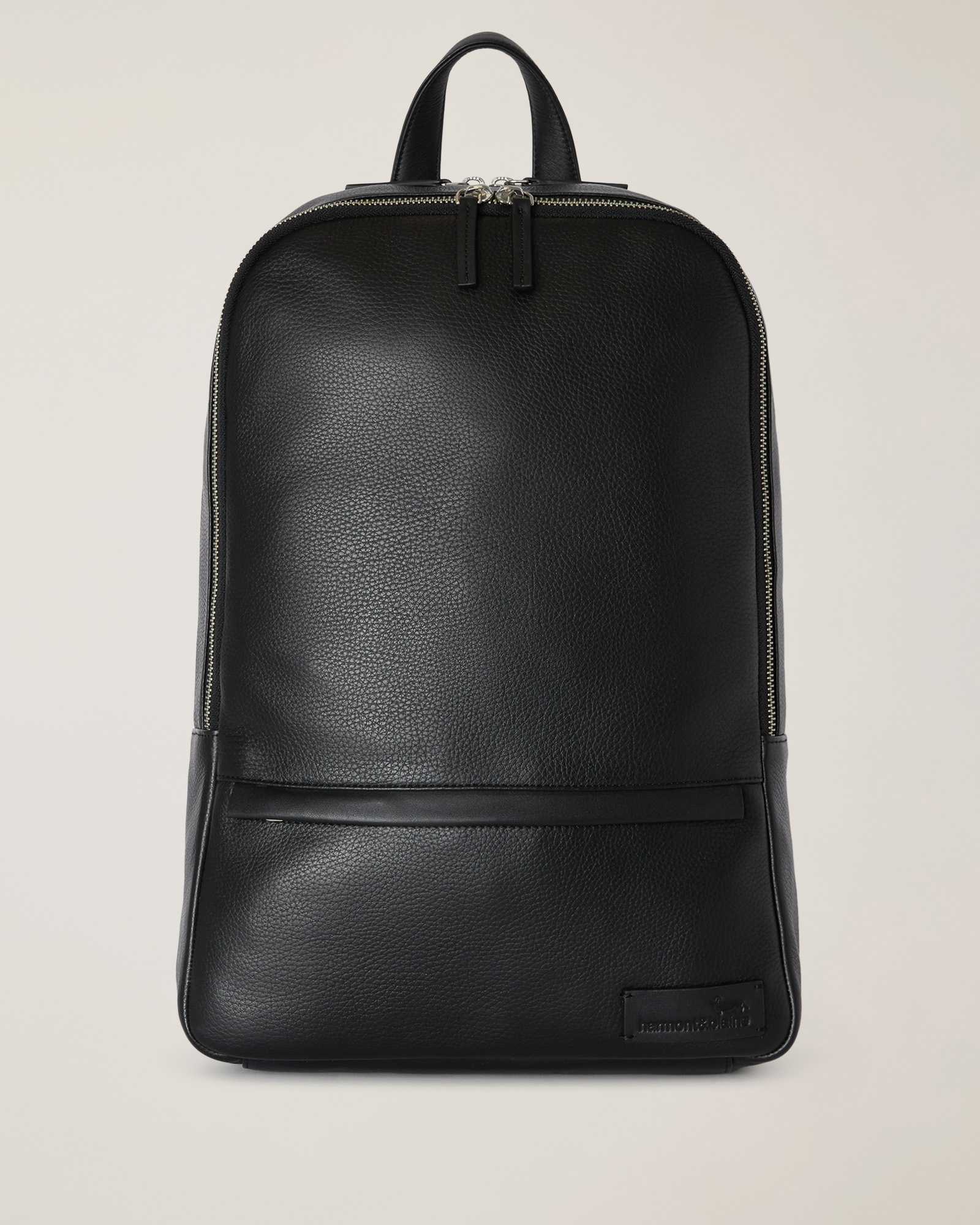 Blaine Leather Backpack, Black, large image number 0