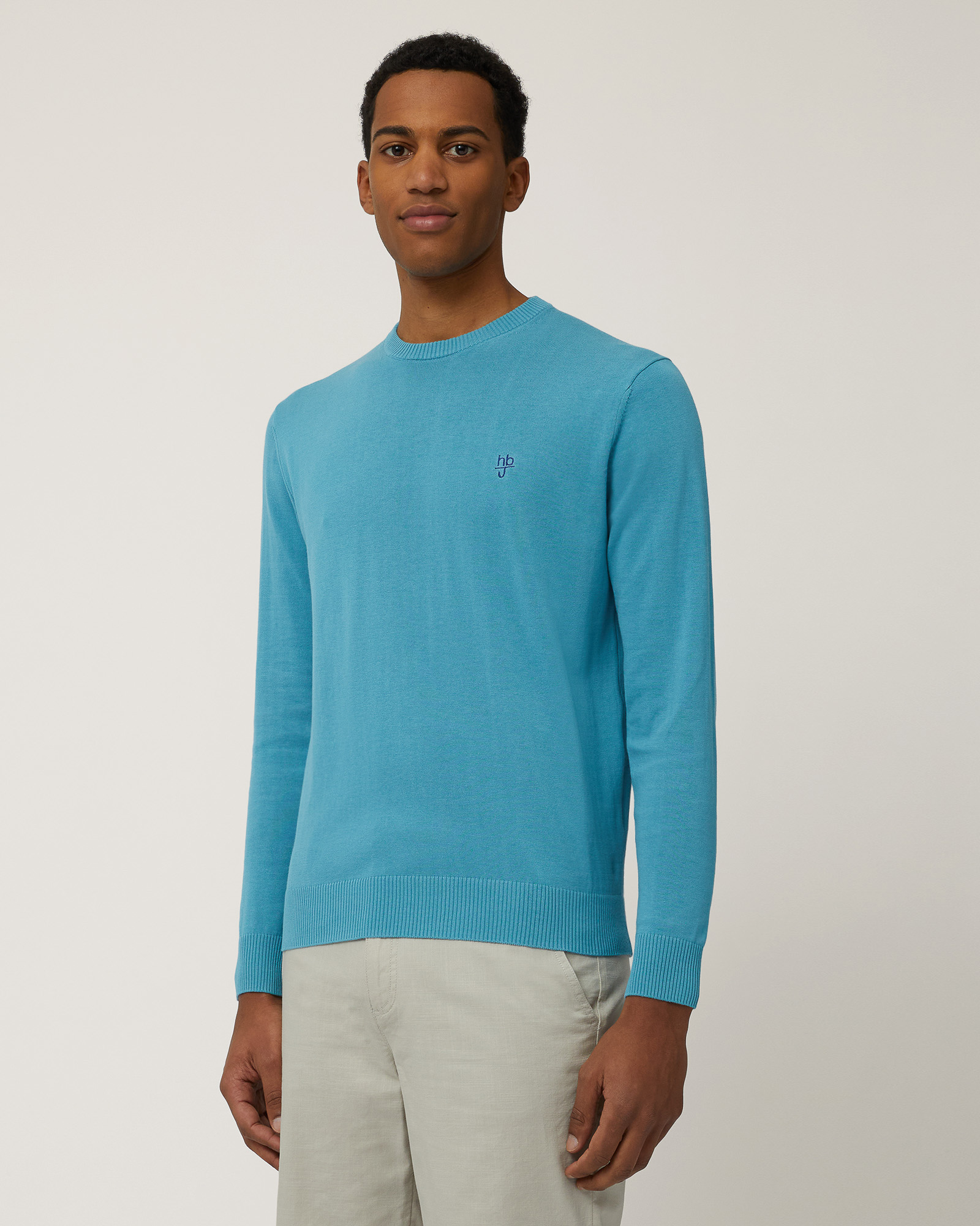 Pullover In Cotone crepe  Con Toppe