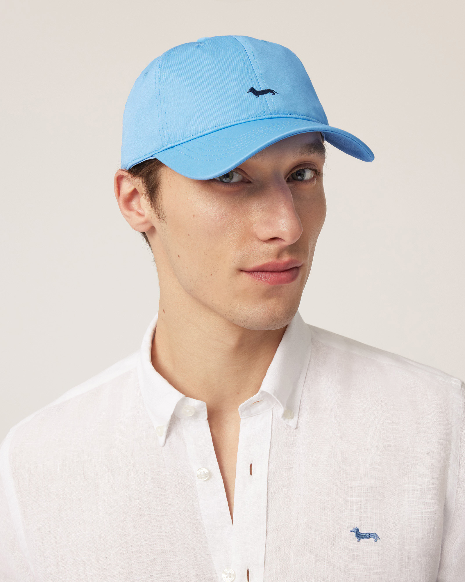 Baseball Cap with Dachshund, Light Blue, large image number 2
