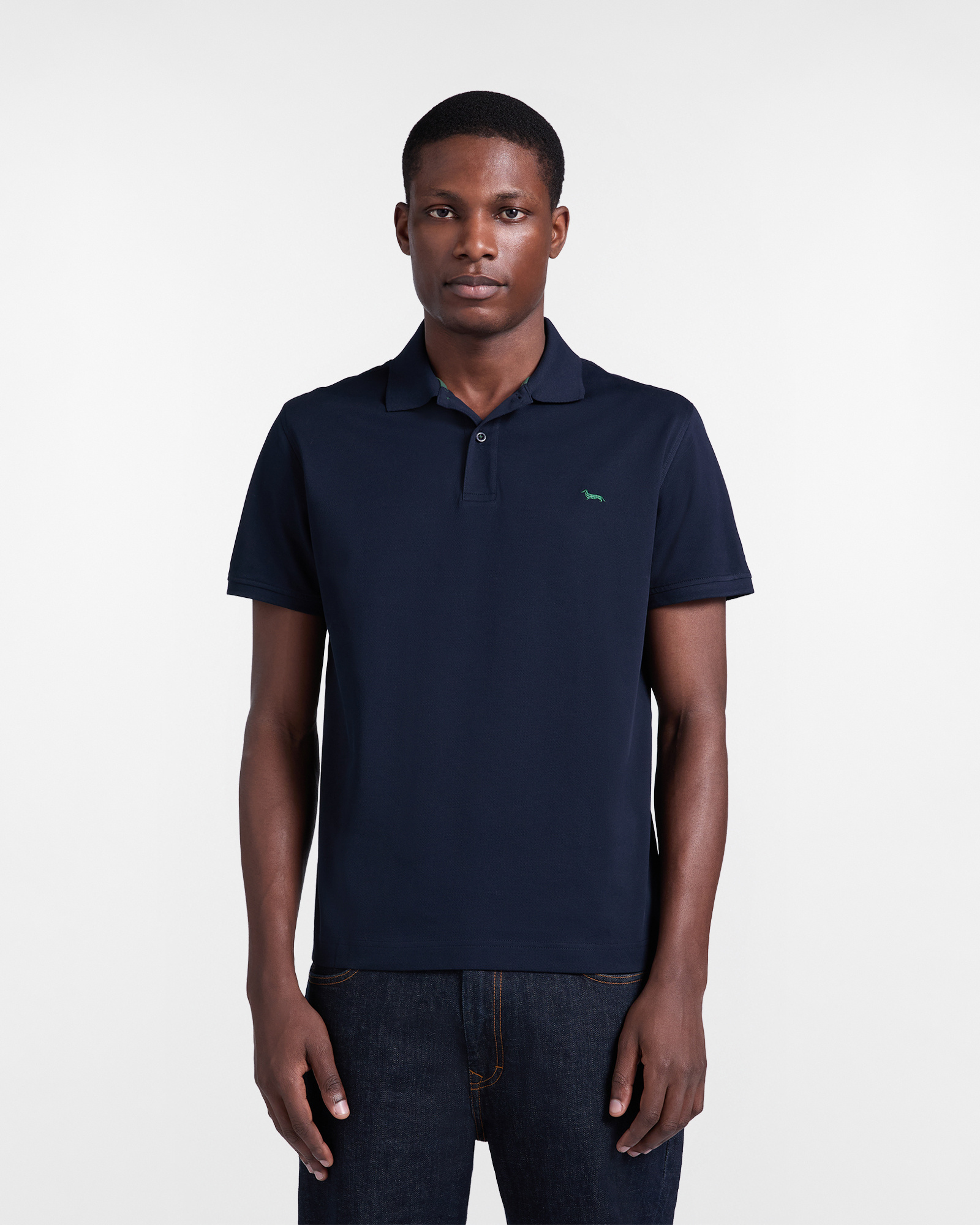Harmont&Blaine - Polo Uomo Basic in Piqué, Uomo, Blu, Taglia: S