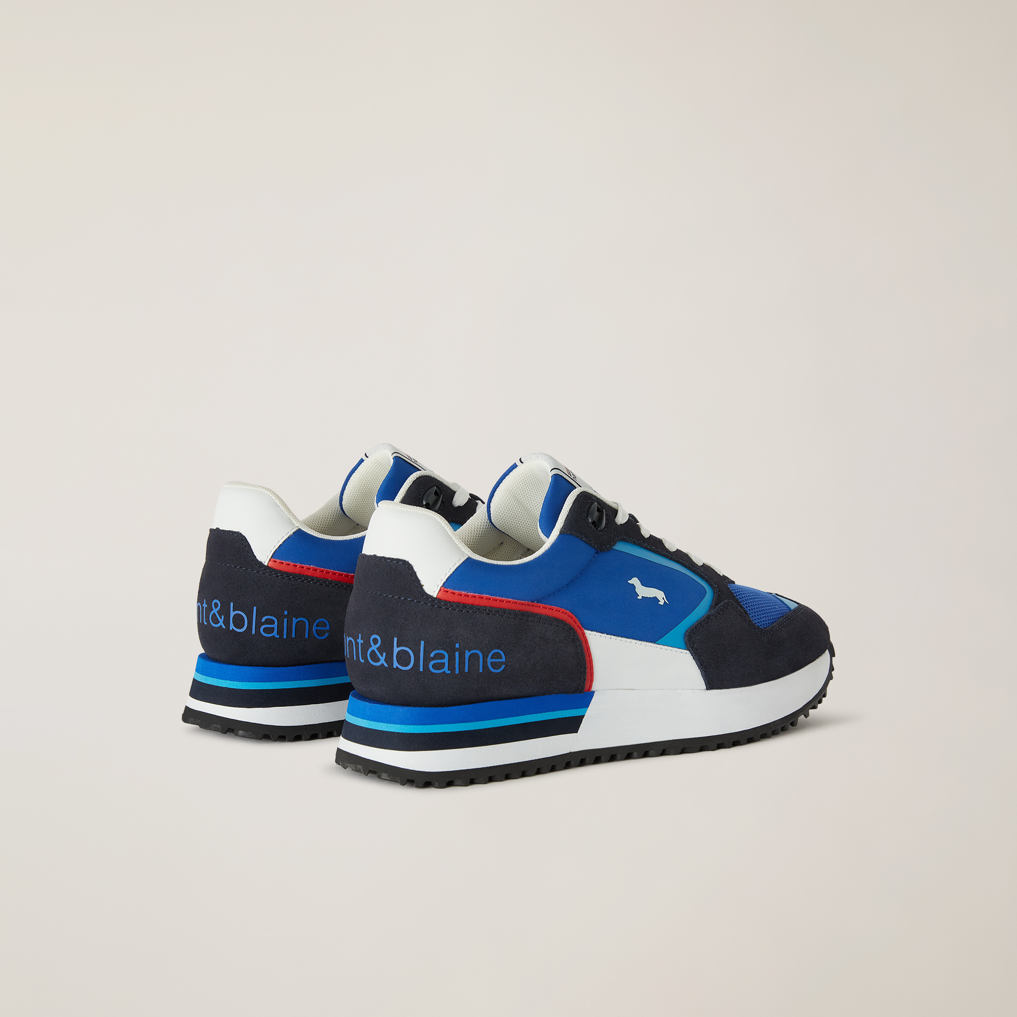 Sneaker with Inserts, Blue/Royal, large image number 2