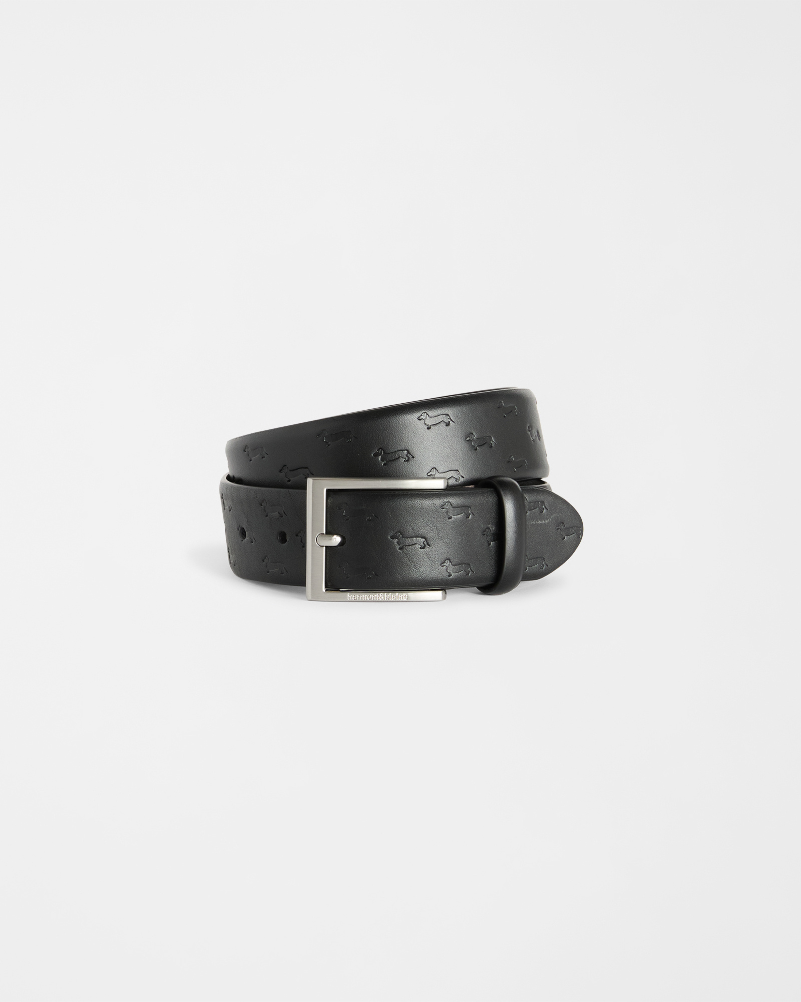 Men's belt with all-over dachshunds
