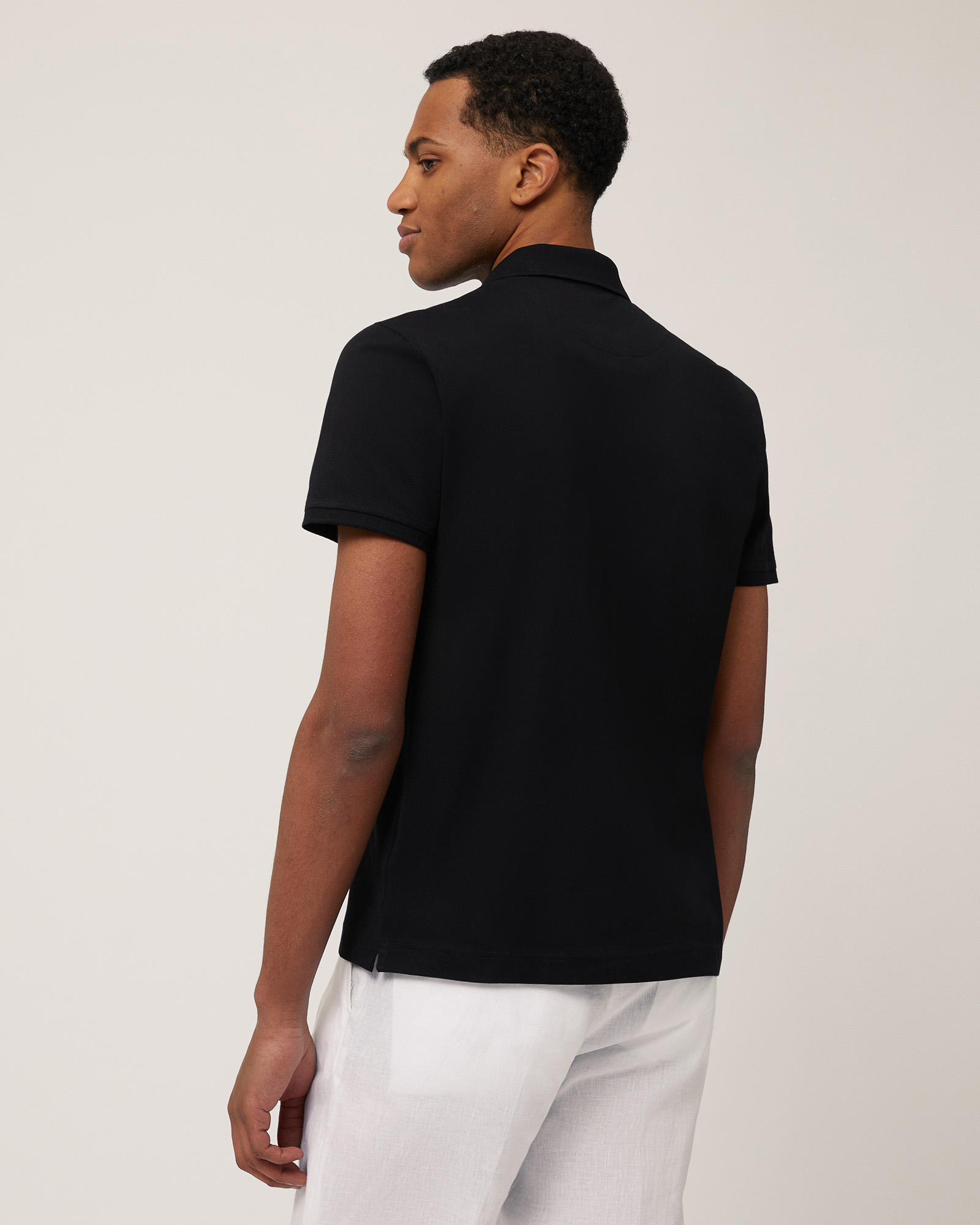 Poloshirt aus Baumwolle mit Dackel, Schwarz, large image number 1
