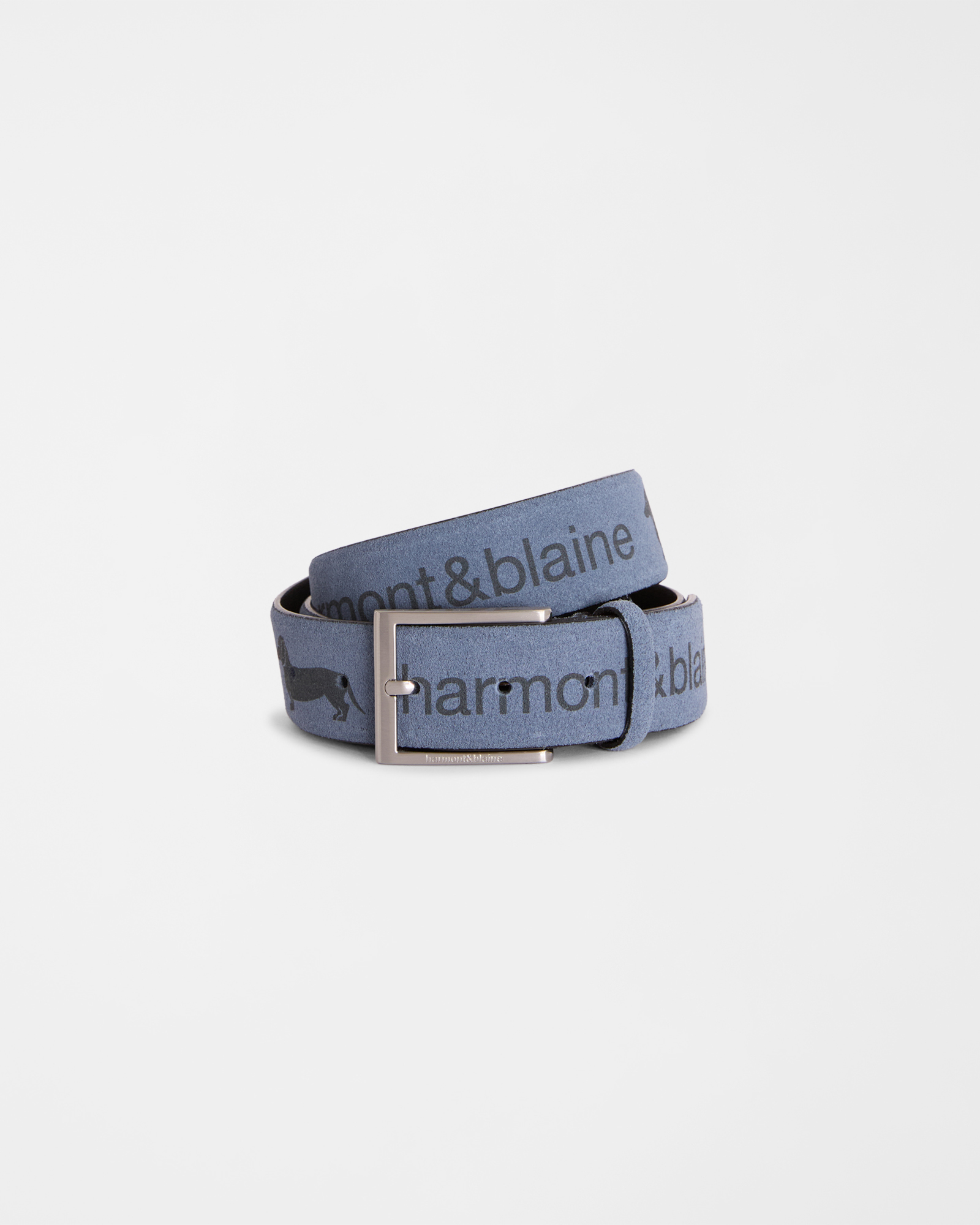 Belt with logo print