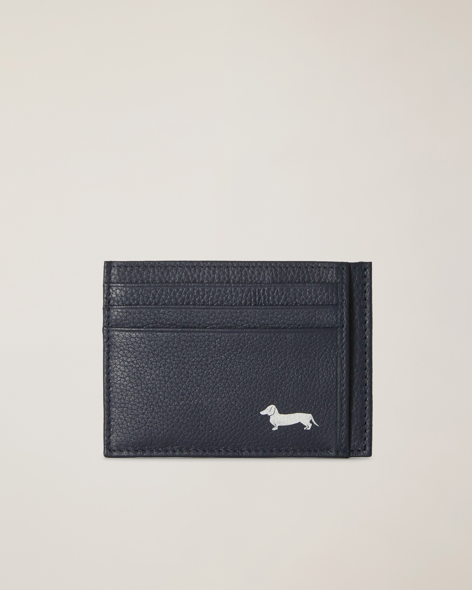 Leather Card Holder with Logo, Blue, large image number 0