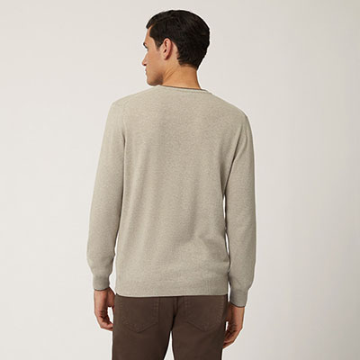 Wool And Viscose Crew-Neck Pullover