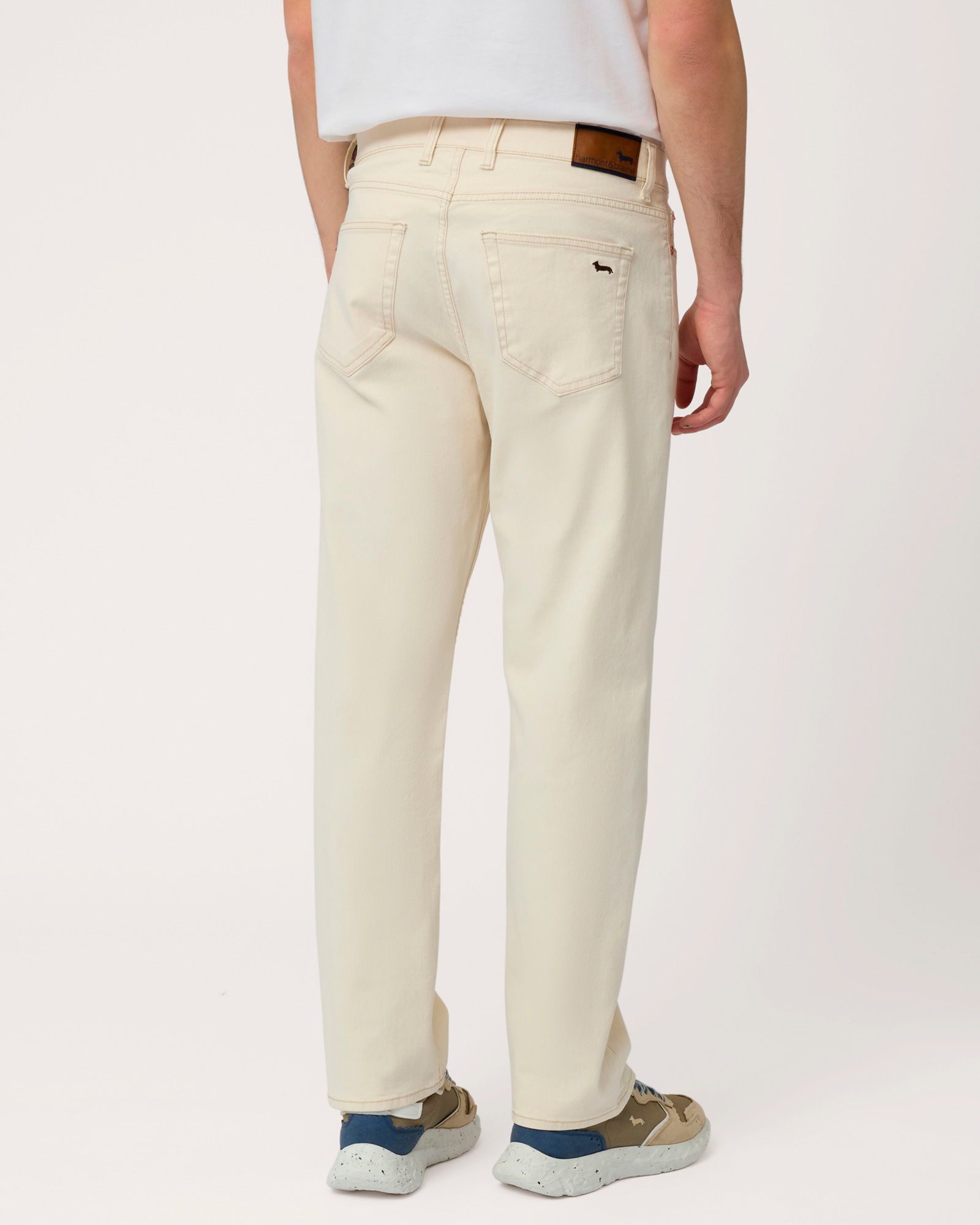 Straight Fit Pants, Creamy White, large image number 1