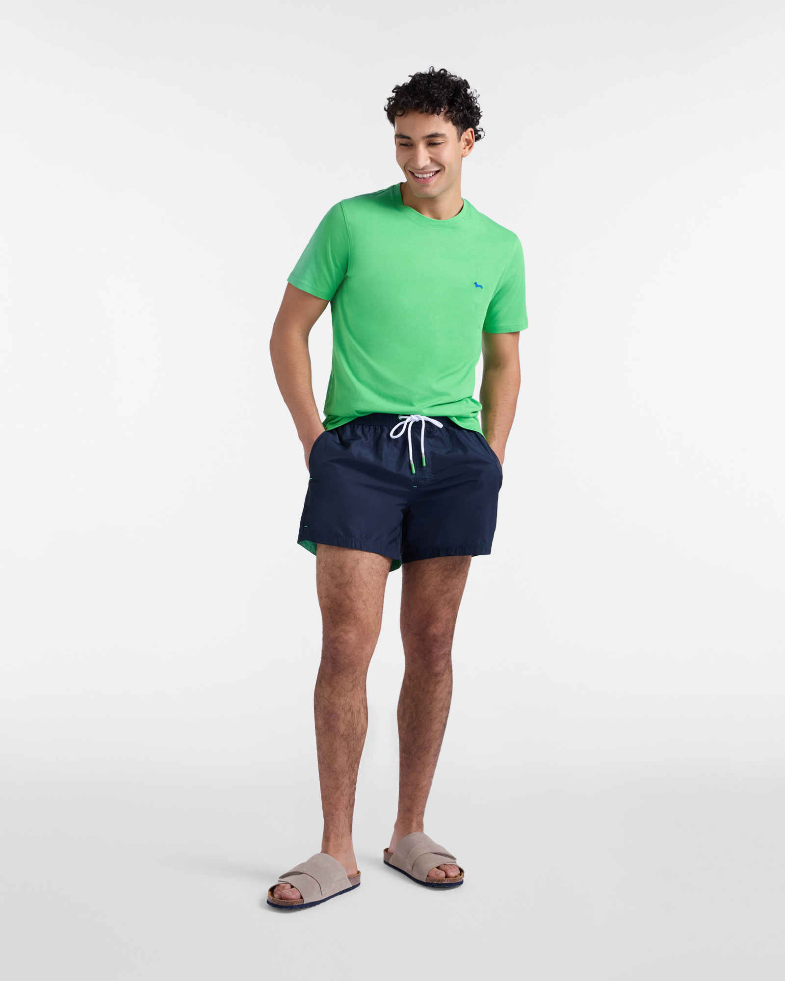 Men&rsquo;s short swim shorts, Blue, large image number 3