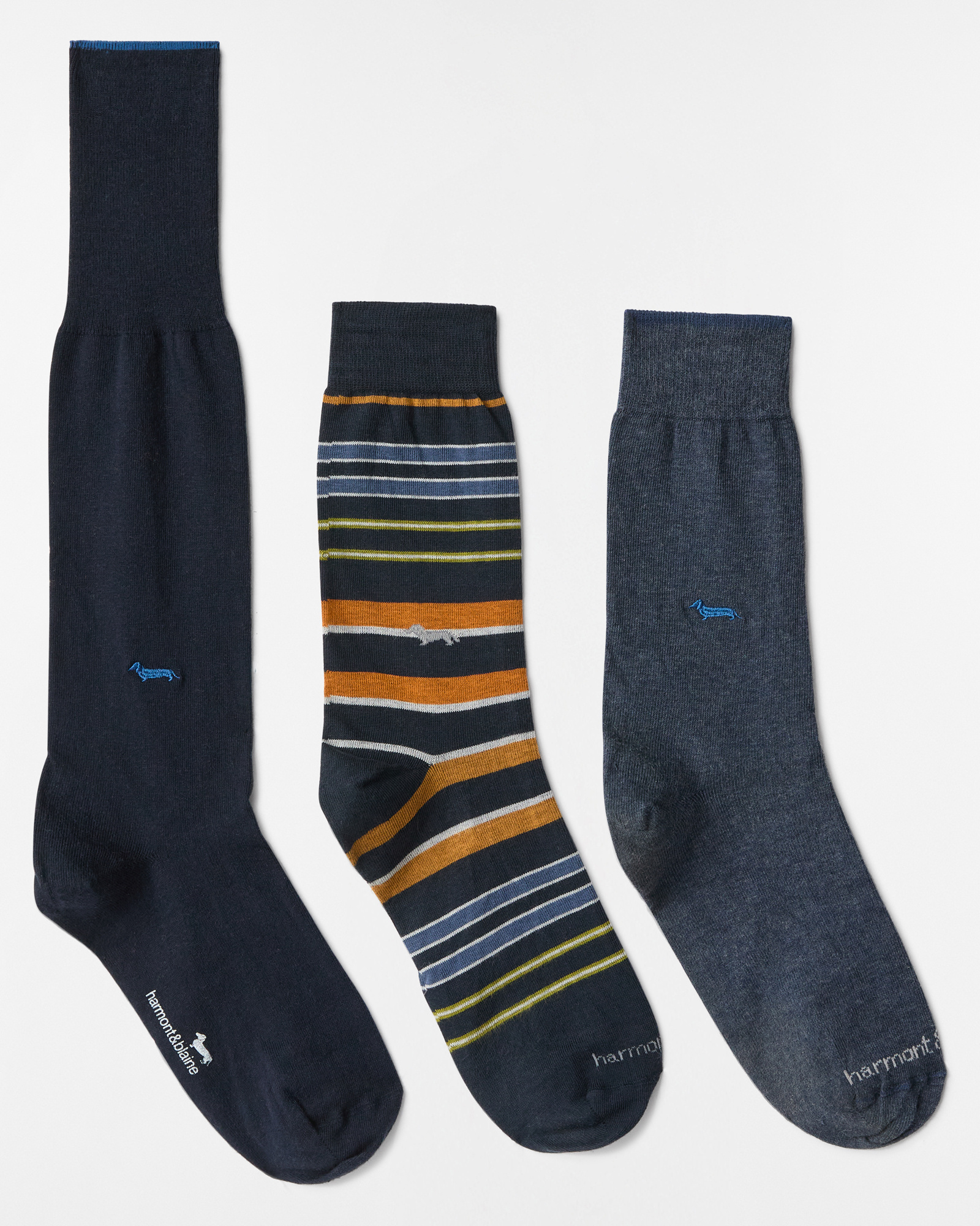 3-Pack Socks with Dachshund