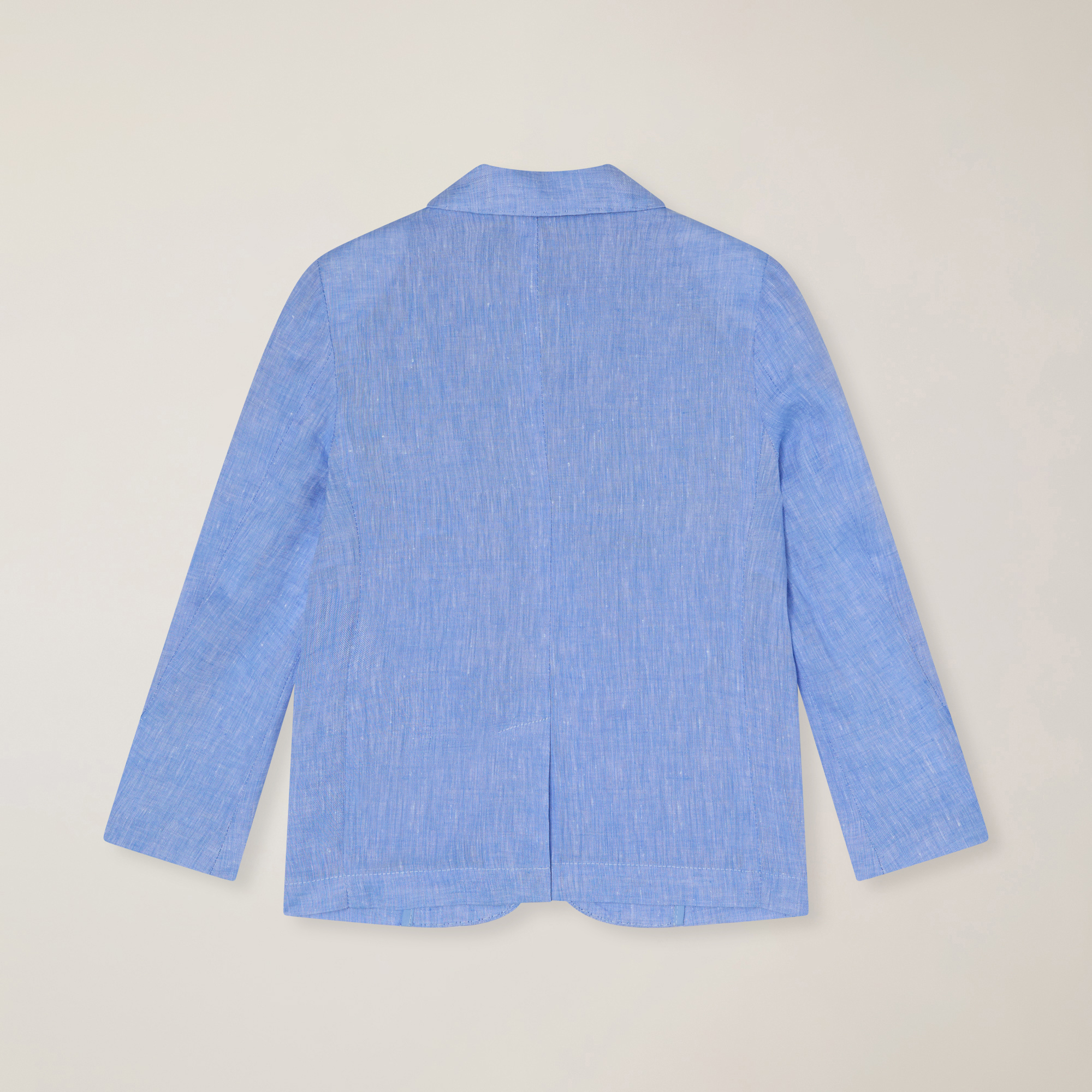 Linen jacket with dachshund pin, Light Blue, large image number 1