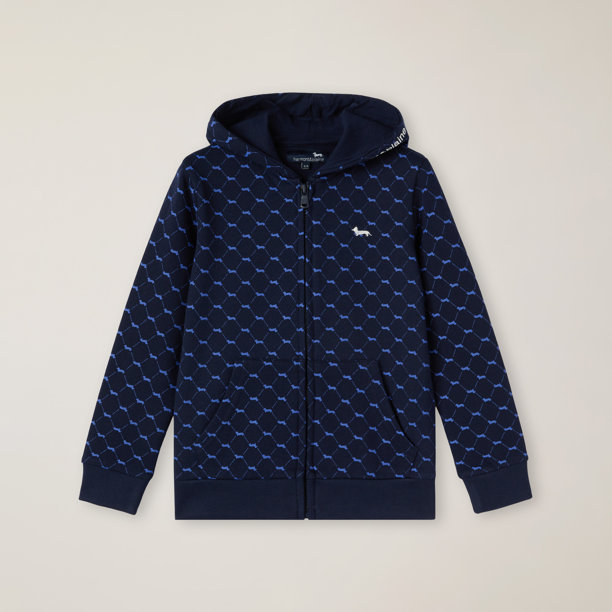 Full-zipper hoodie, Light Blue, large image number 0
