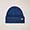Short Ribbed Wool-Blend Beanie, Blue, swatch