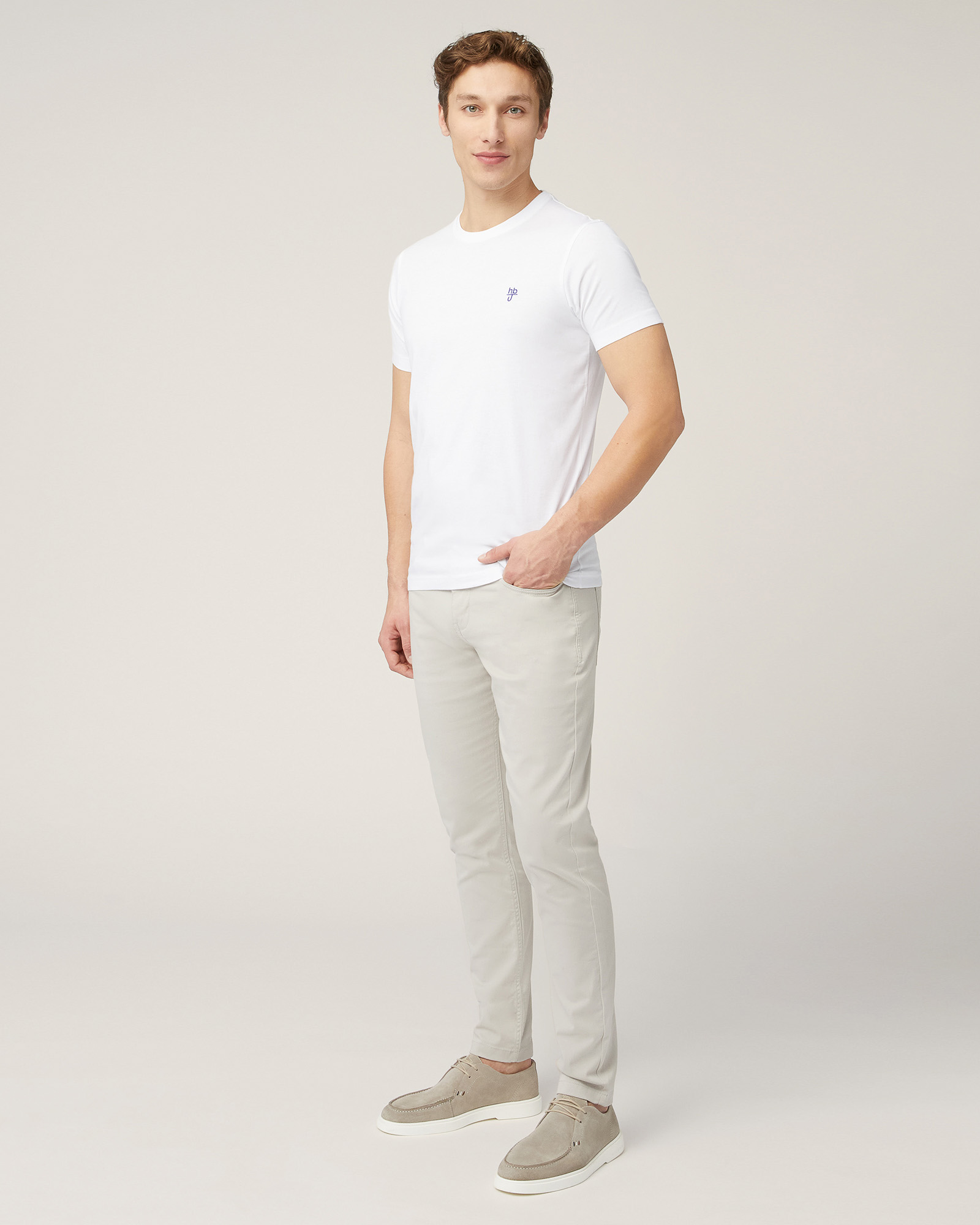 T-Shirt Con Monogramma, Bianco, large image number 3