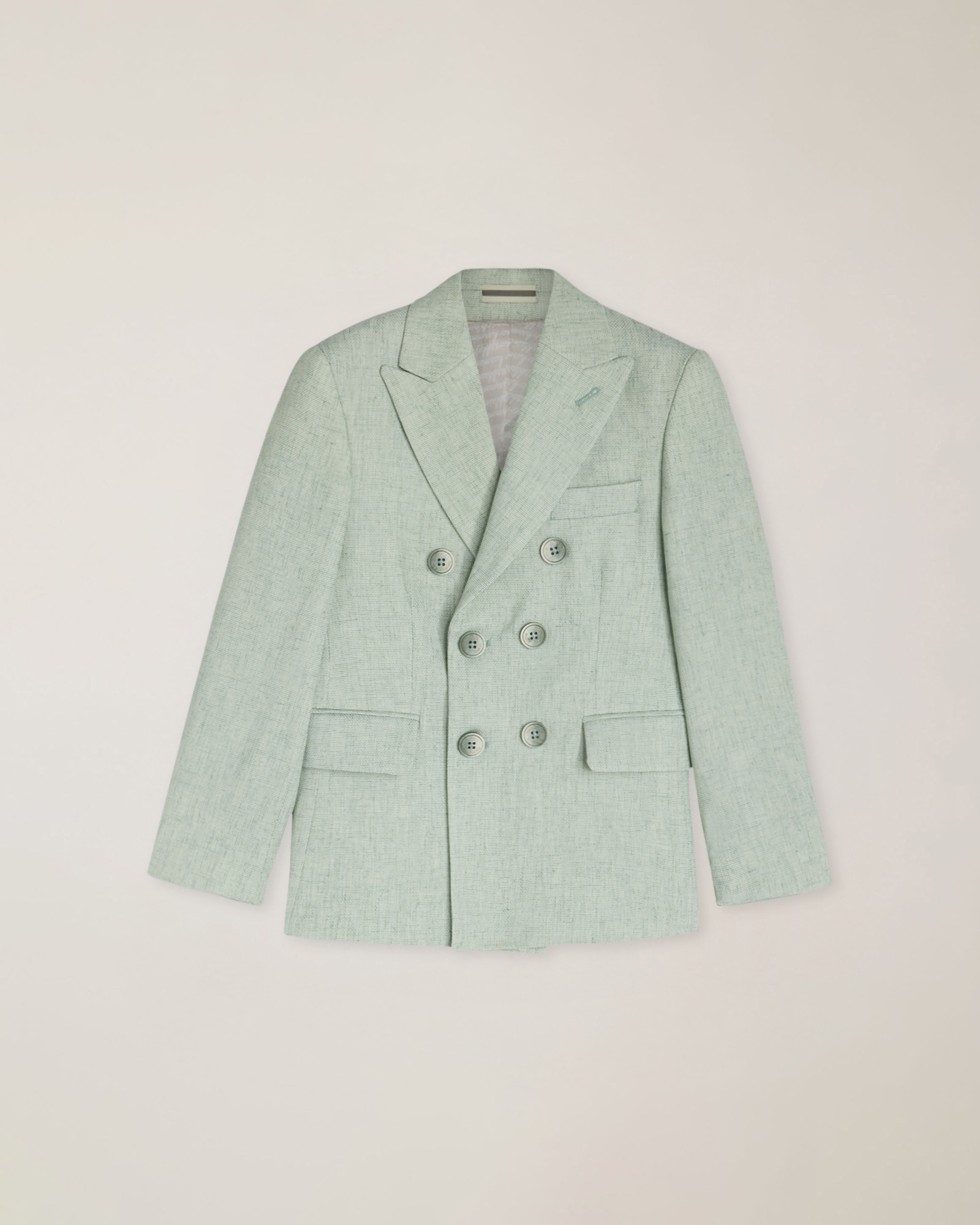 Giacca doppiopetto con patch personalizzato