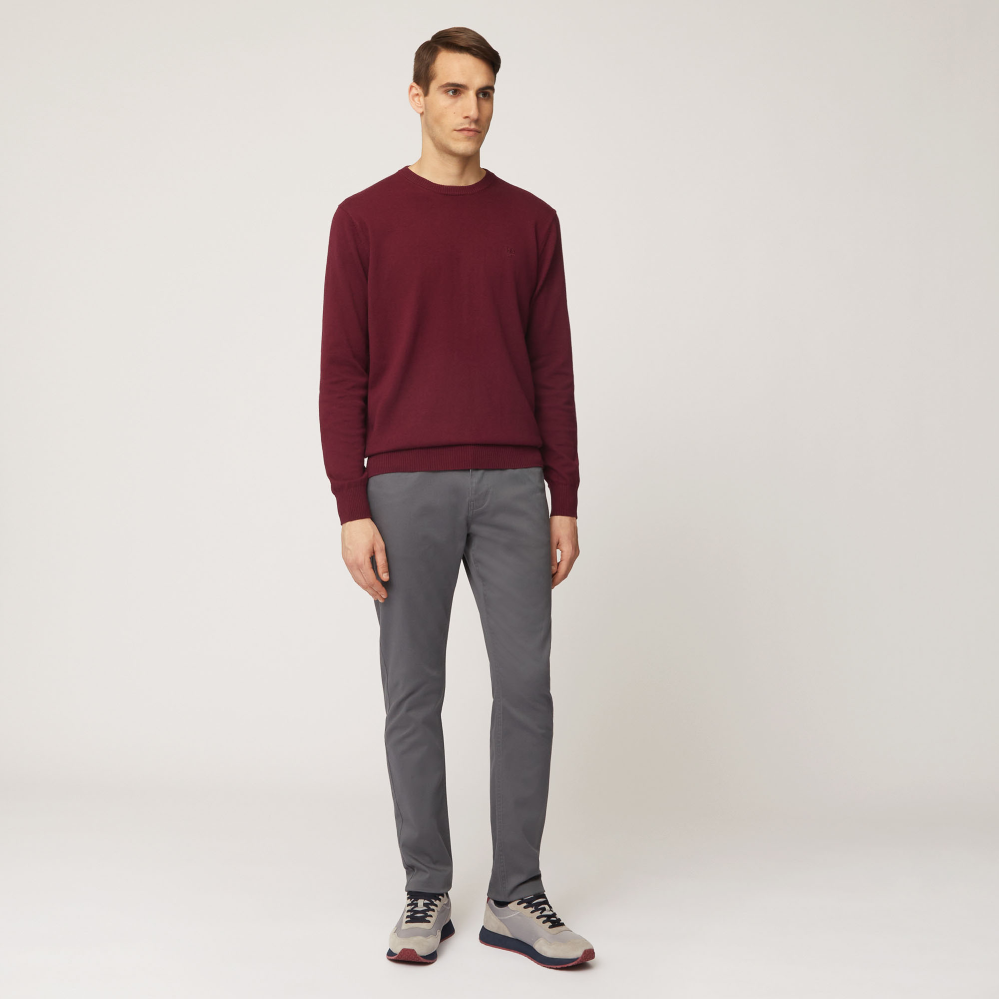 Pantalone Cinque Tasche Narrow Fit, Grigio, large image number 3