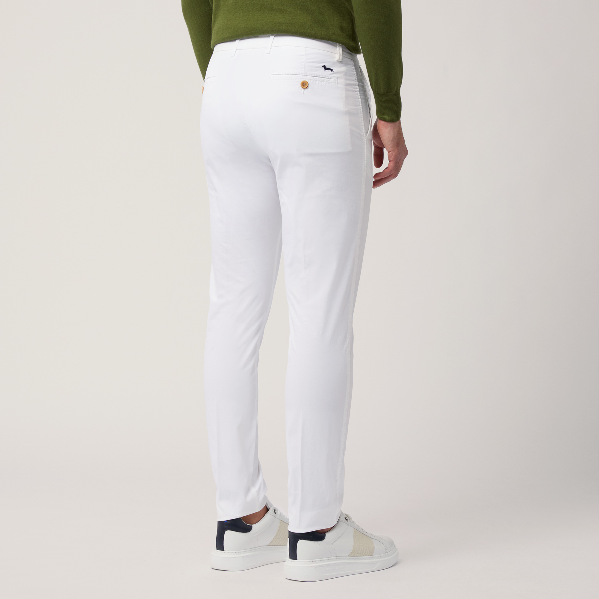 Narrow Fit Chino Pants, White, large image number 1