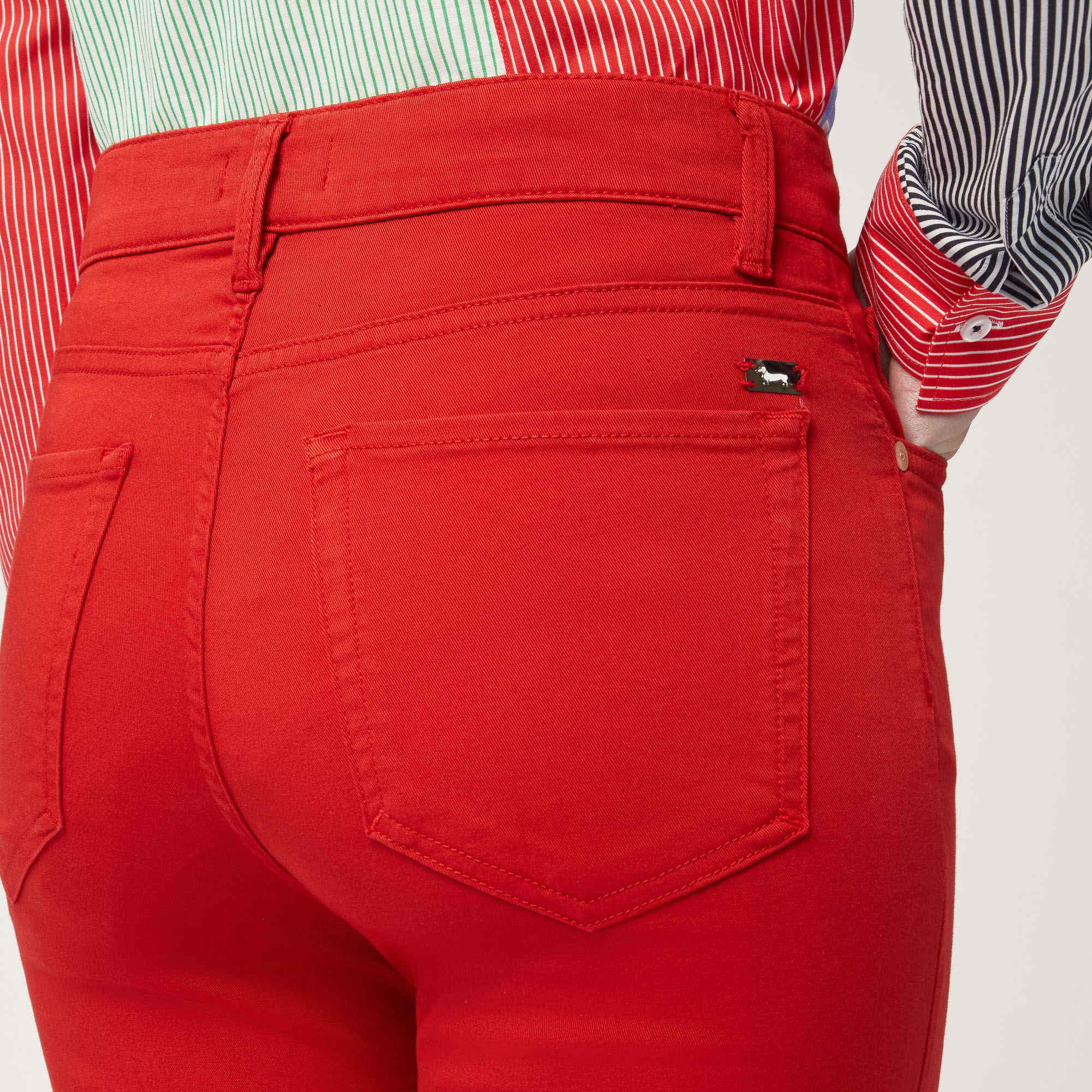 Pantaloni Slim Fit, Rosso Chiaro, large image number 2