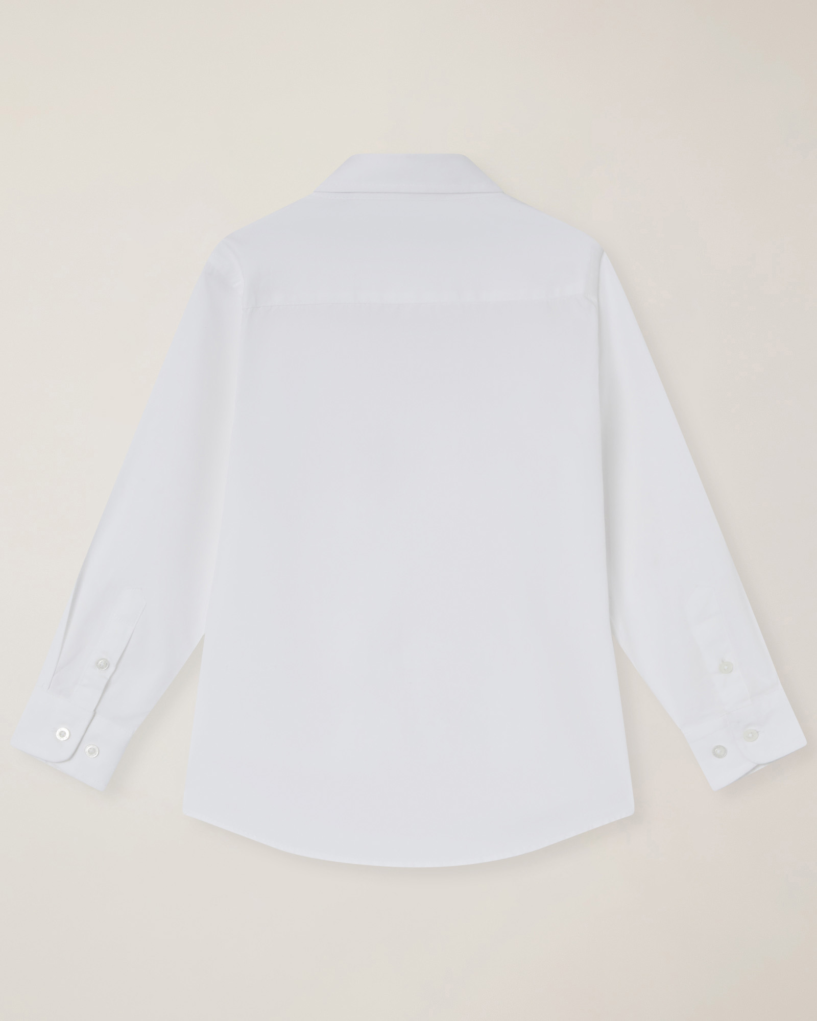 Solid-color shirt with button-down collar