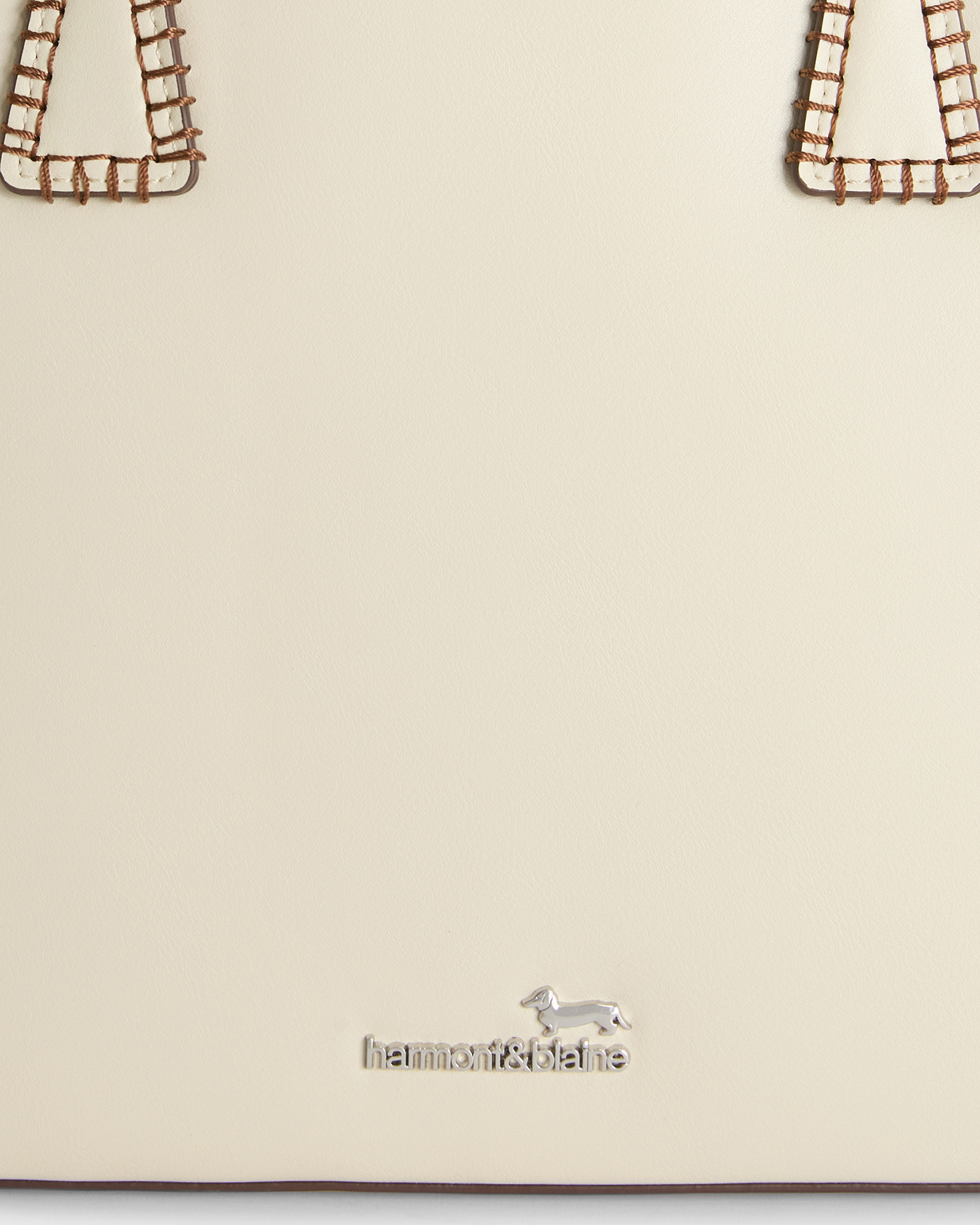 Faux leather shopper, White, large image number 2