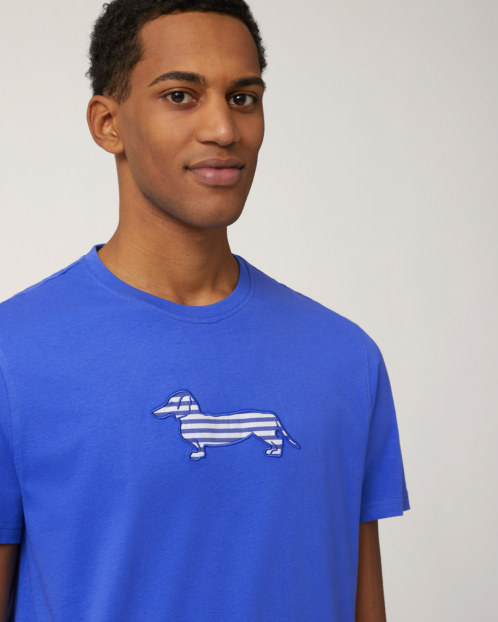 Sorbet T-Shirt with Dachshund, Light Blue, large image number 2