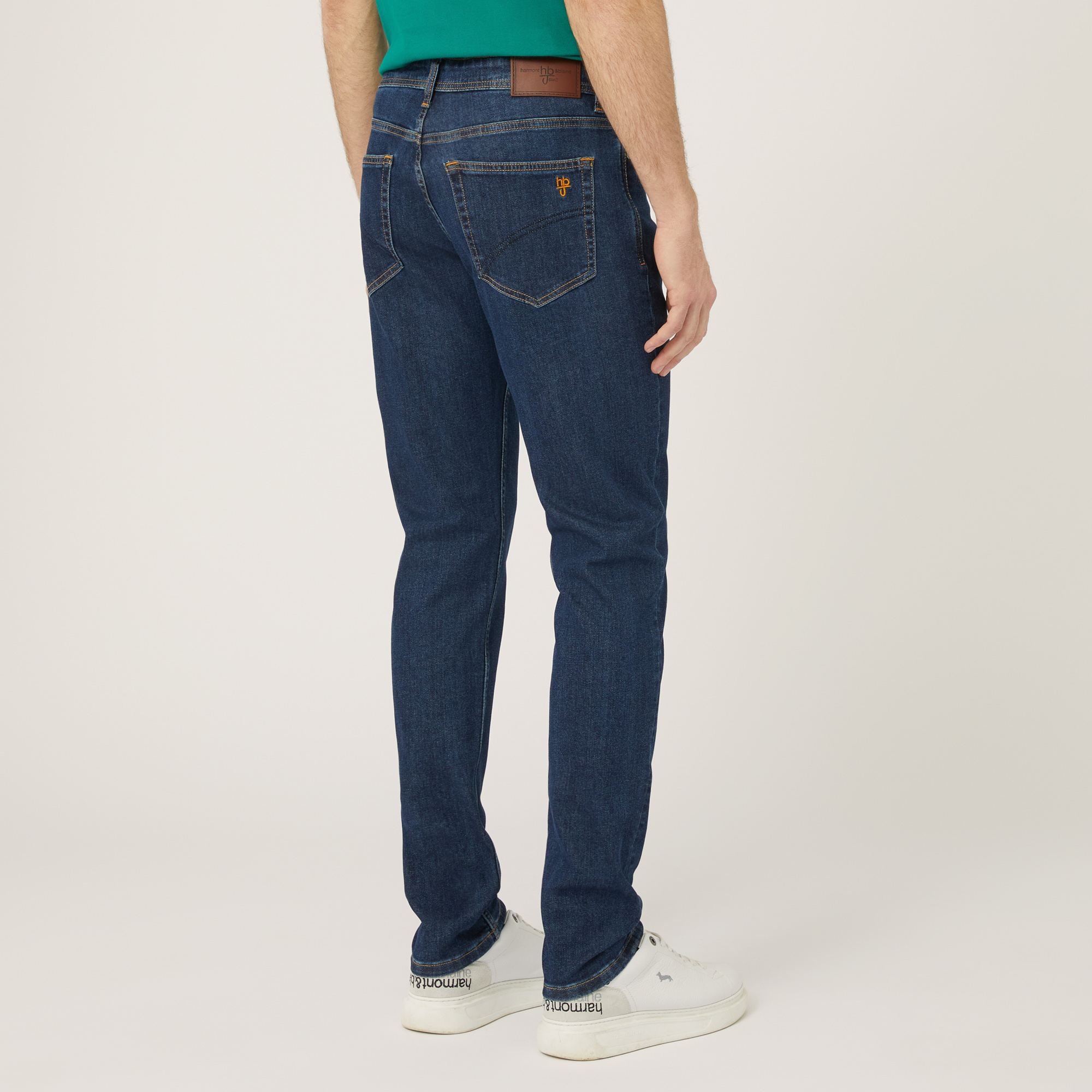 Pantaloni In Denim Narrow Fit, Blu Denim, large image number 1