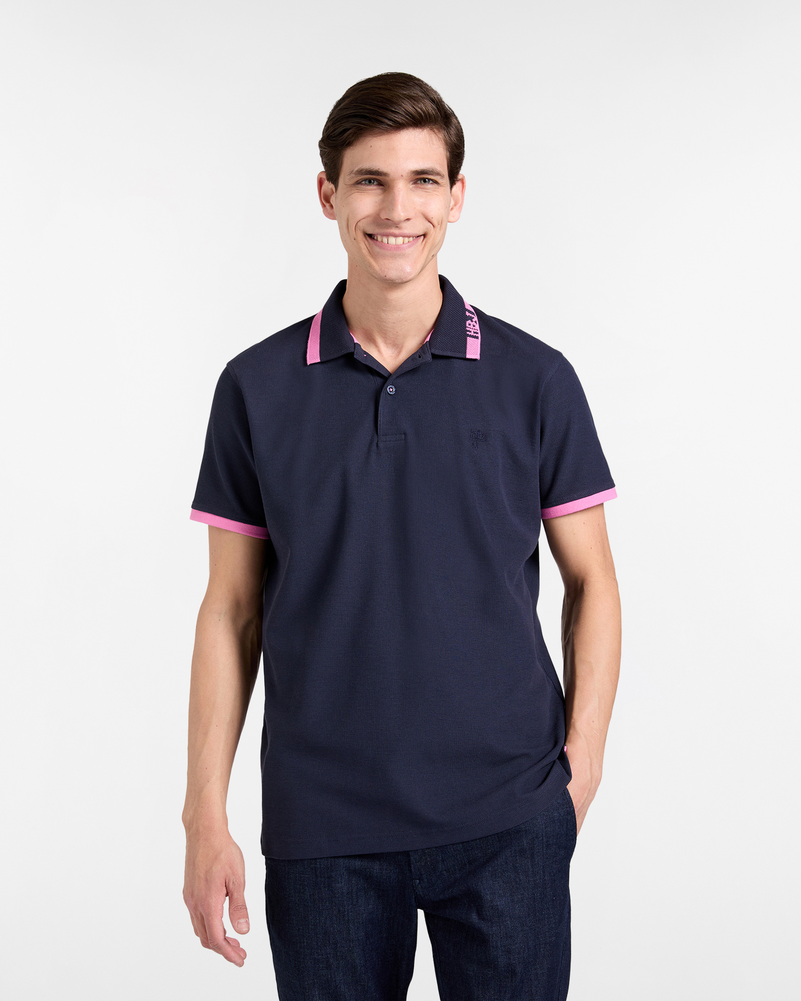 Polo uomo regular fit colletto a contrasto