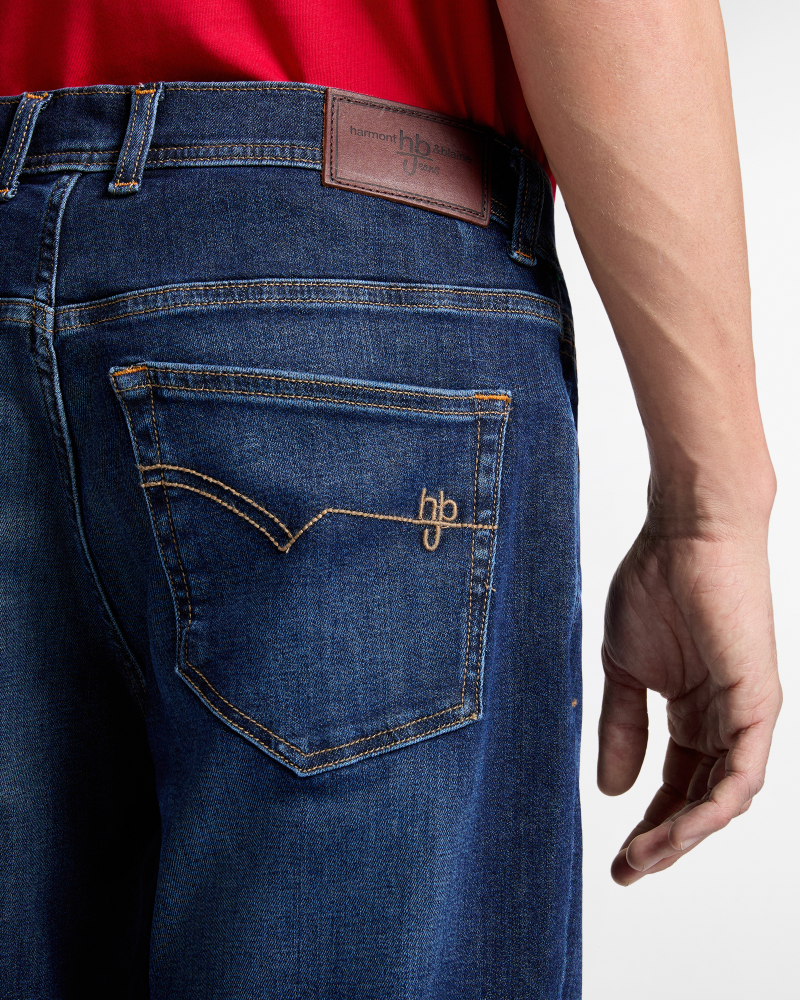 Denim Uomo Cinque Tasche Regular Fit, Blu denim, large image number 2