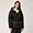 Short Padded Jacket With Belt, Black, swatch