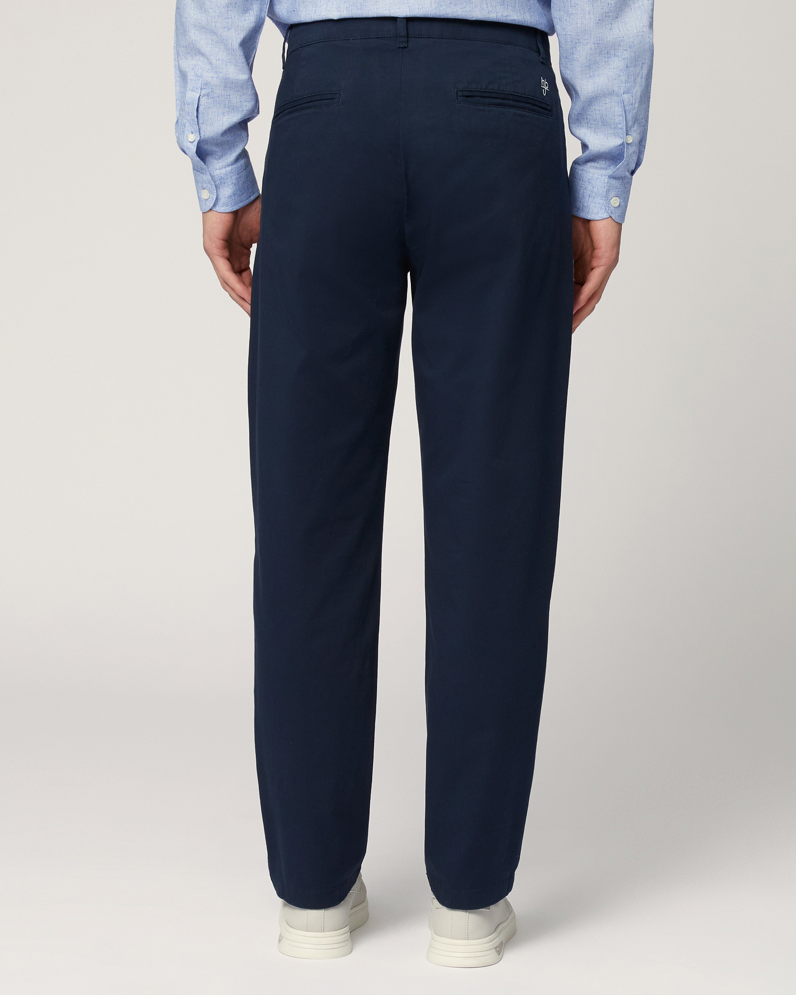 Pantaloni Chino Carrot Fit, Blu Scuro, large image number 1