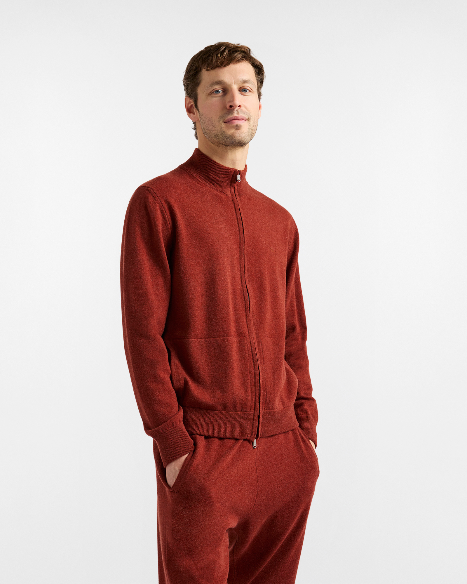 Full Zip Sweater "Cortina a Colori"