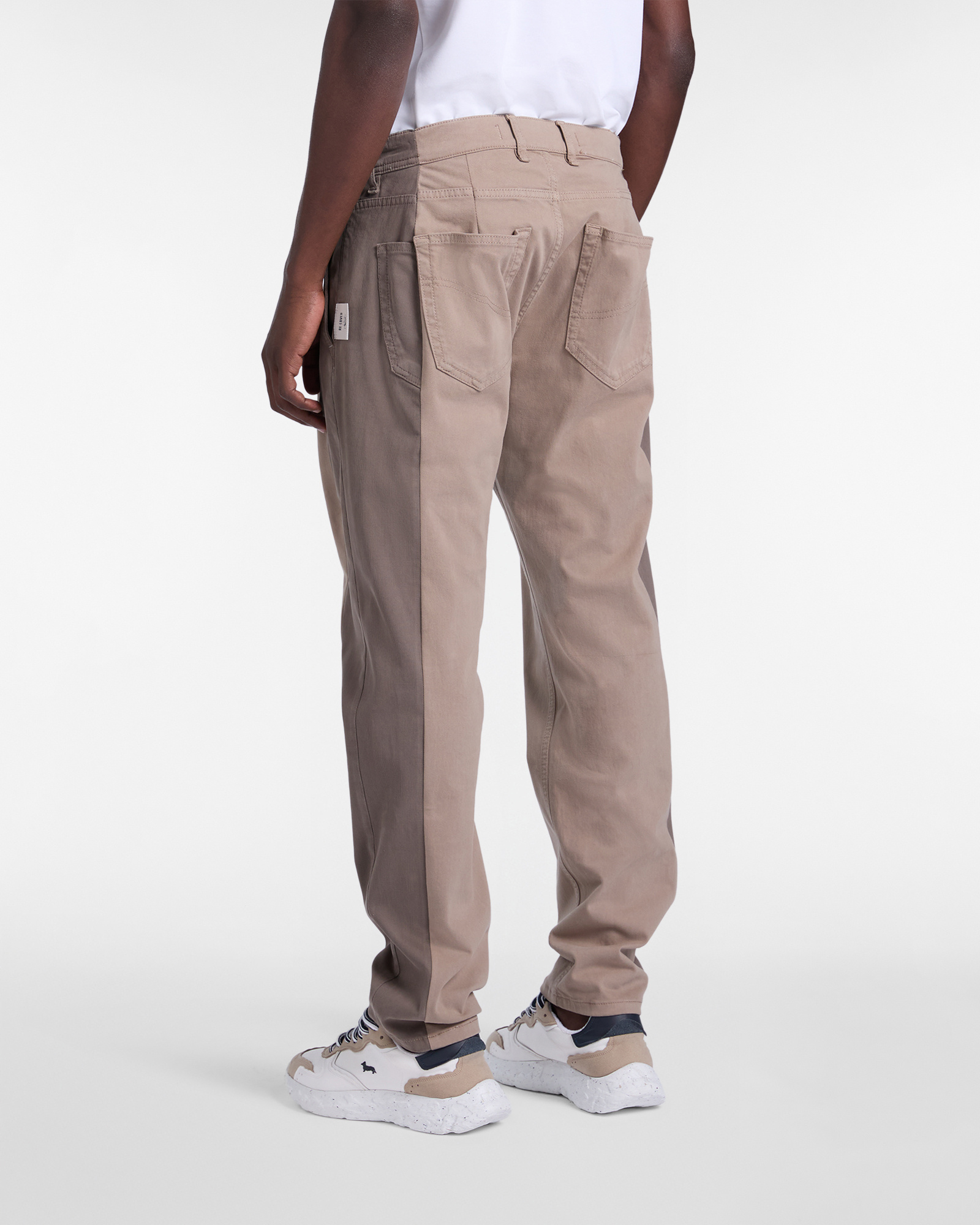Men's Re-Loved five-pocket two-tone pants