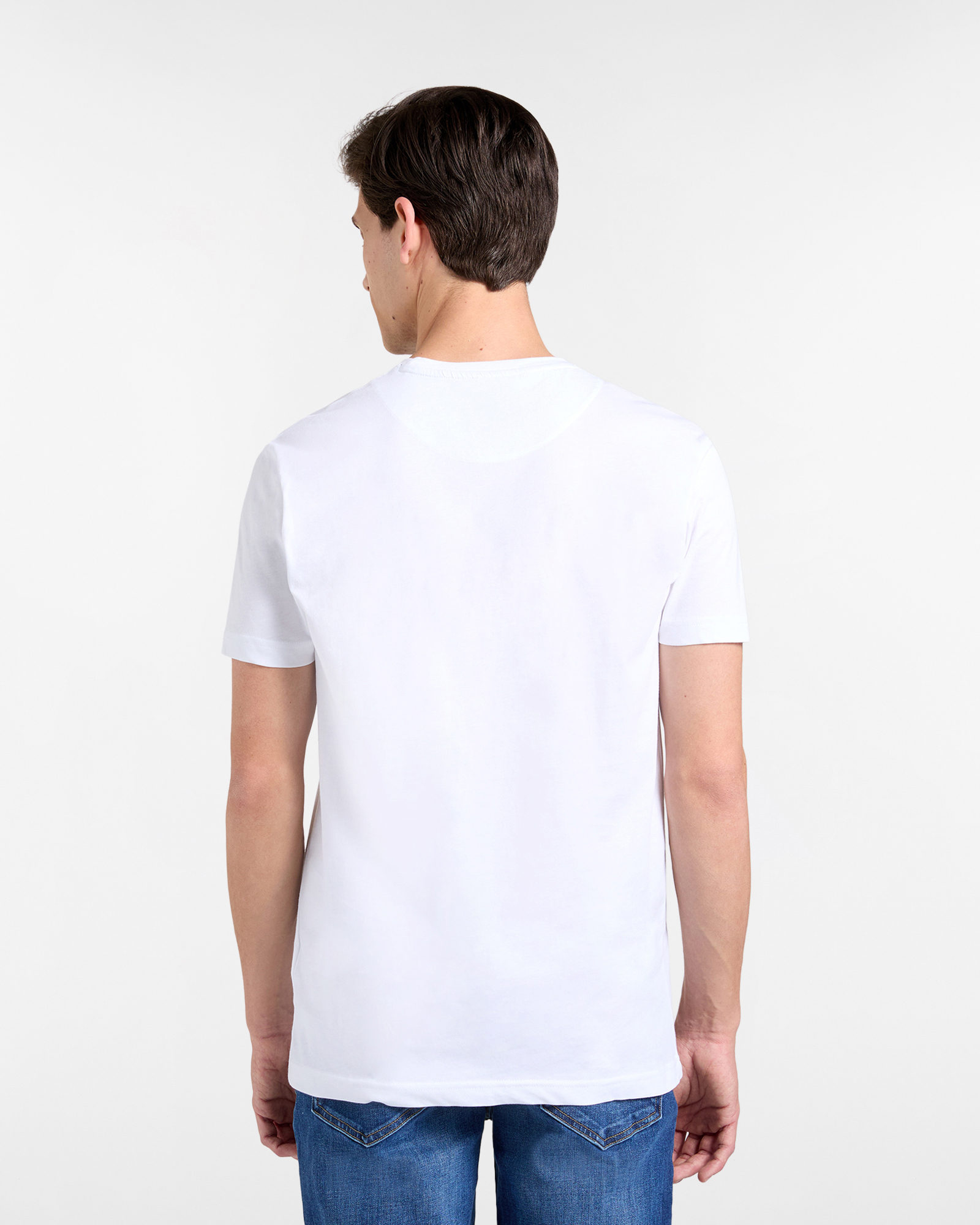 T‑shirt Uomo con Fasce e Logo Stampato Narrow Fit