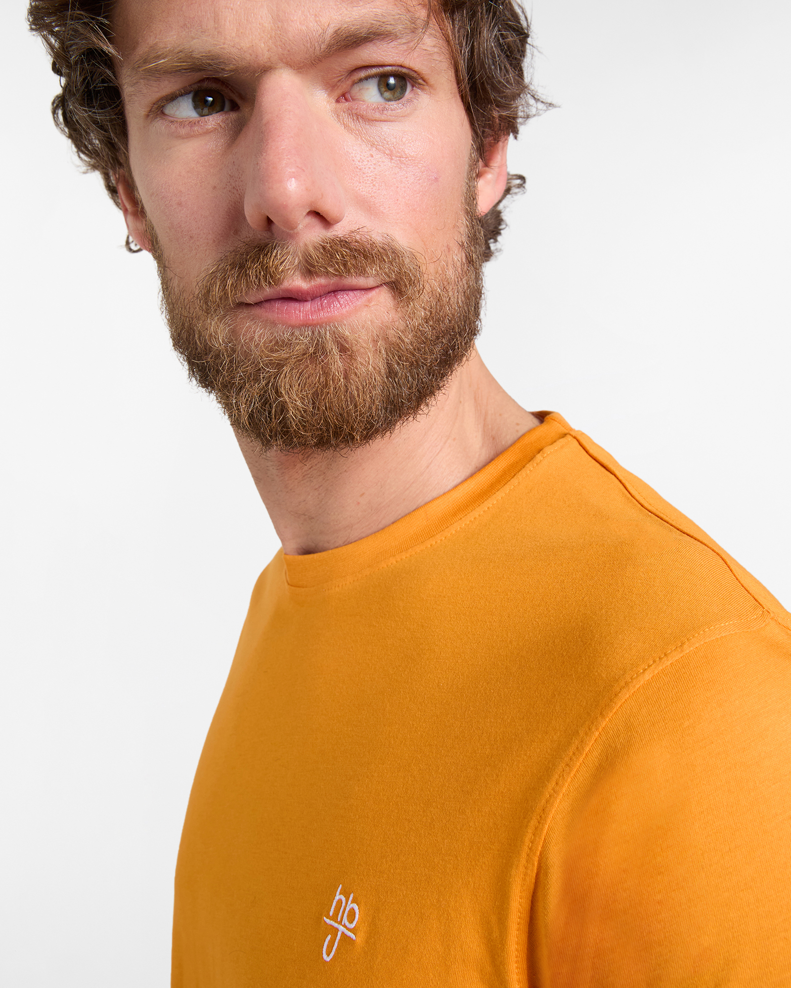 T‑shirt Uomo Basic Narrow Fit, Arancio, large image number 2