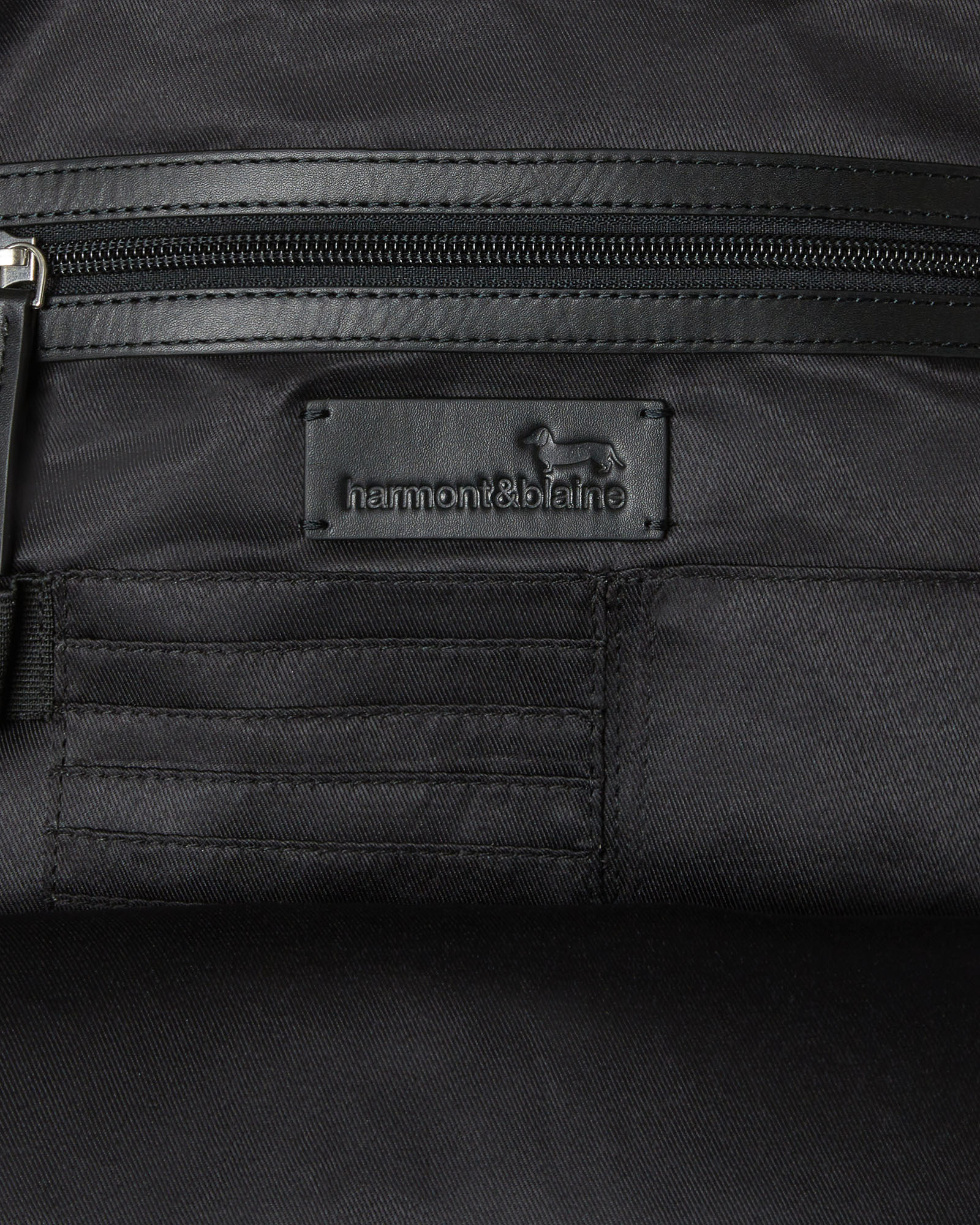 Blaine Leather Backpack, Black, large image number 3