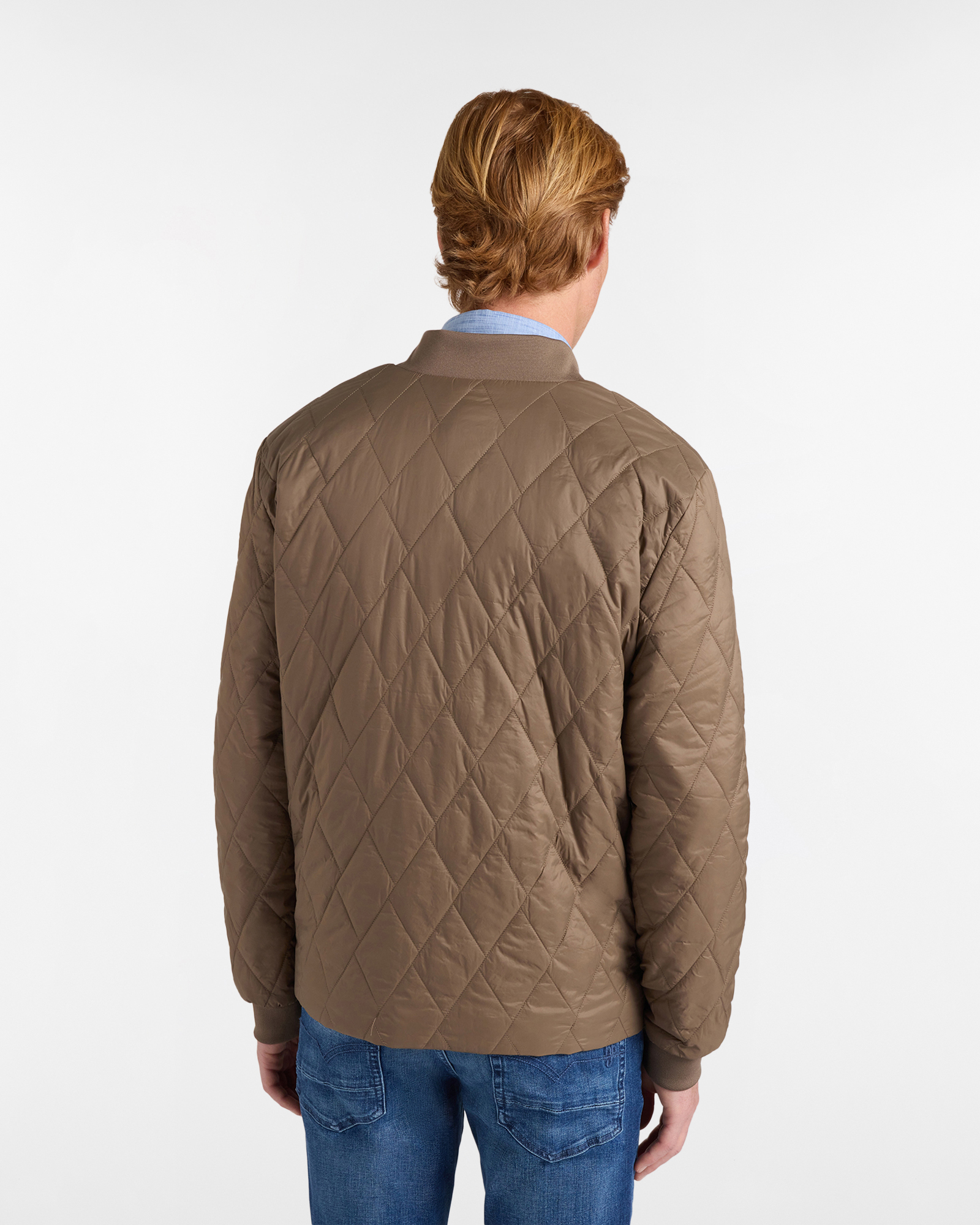 Padding Jacket Uomo Trapuntata, Marrone chiaro, large image number 1