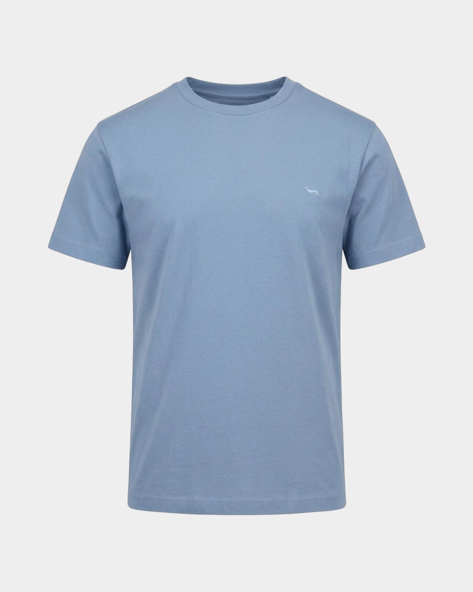 Men's relaxed-fit T-shirt in 100% pure cotton, LIGHT BLUE, large
