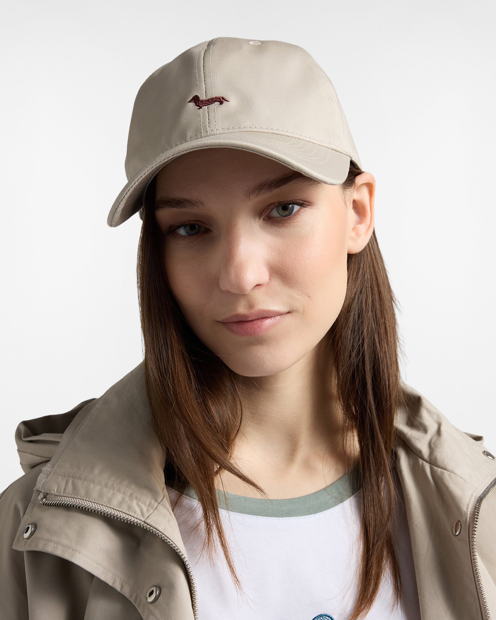 Cappello baseball con ricamo bassotto, Grigio, large image number 2