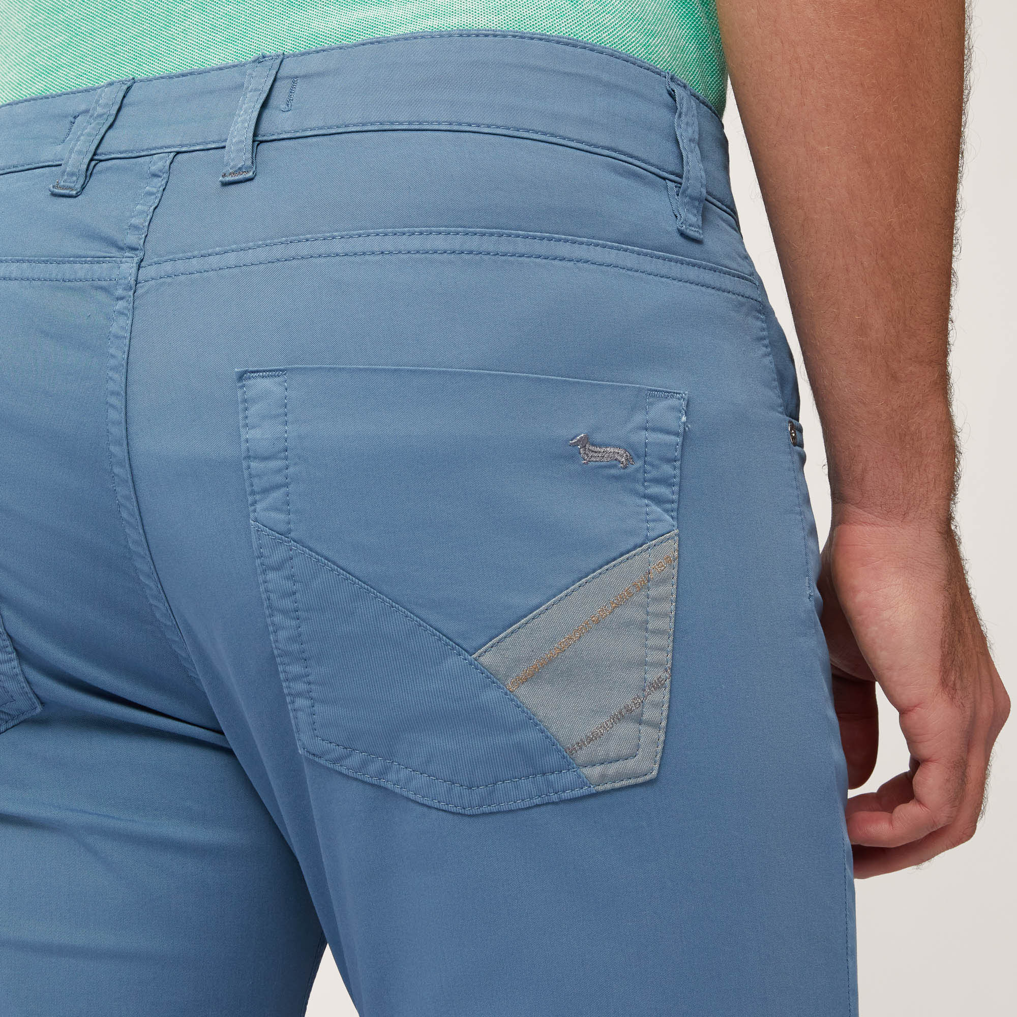 Pantaloni Con Inserti, Blu, large image number 2