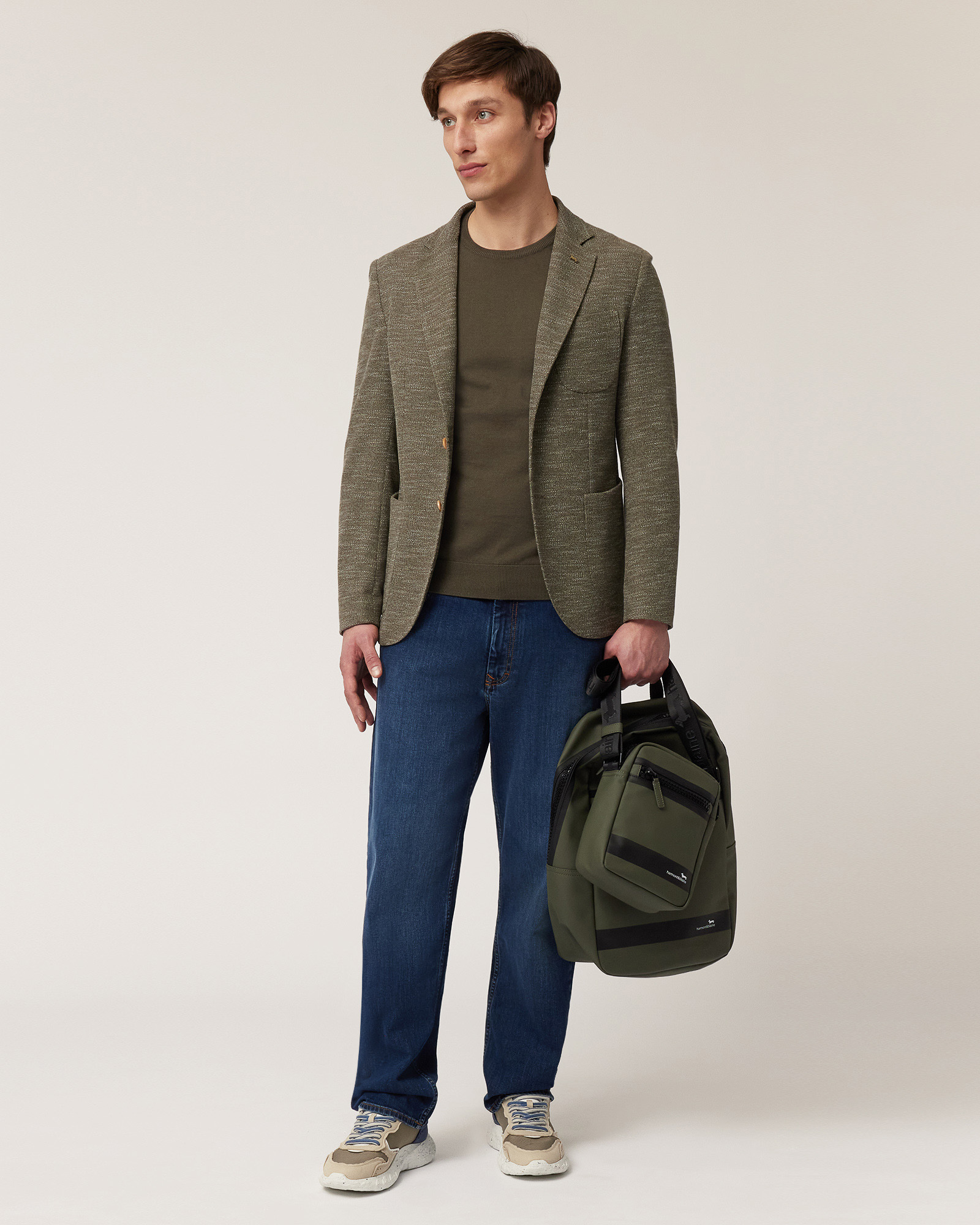 Chaqueta cárdigan de punto, Verde militar, large image number 3